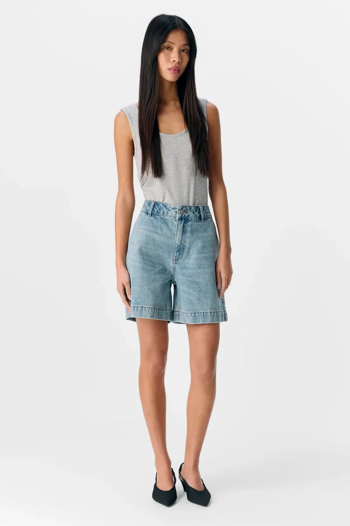 Jen Shorts - mittelblauer Denim - Image 4