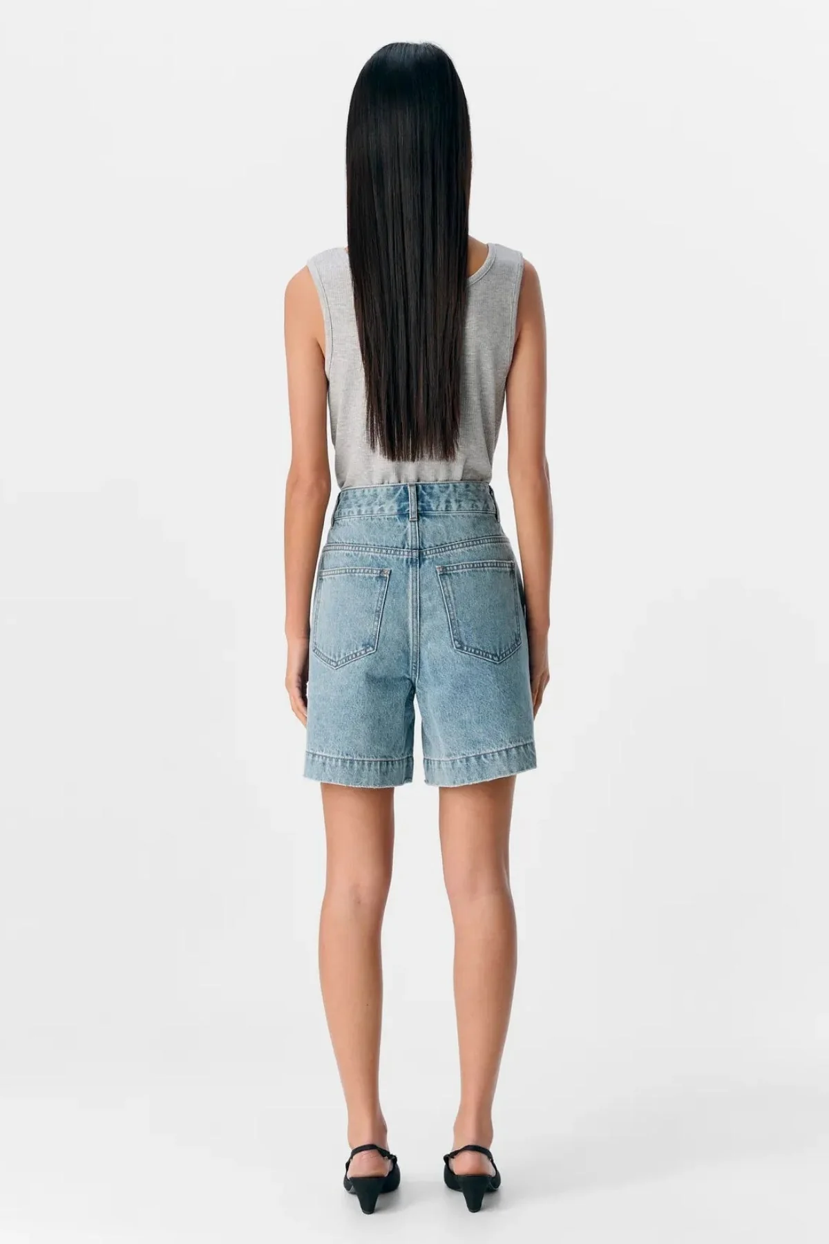 Jen Shorts - mittelblauer Denim - Image 5