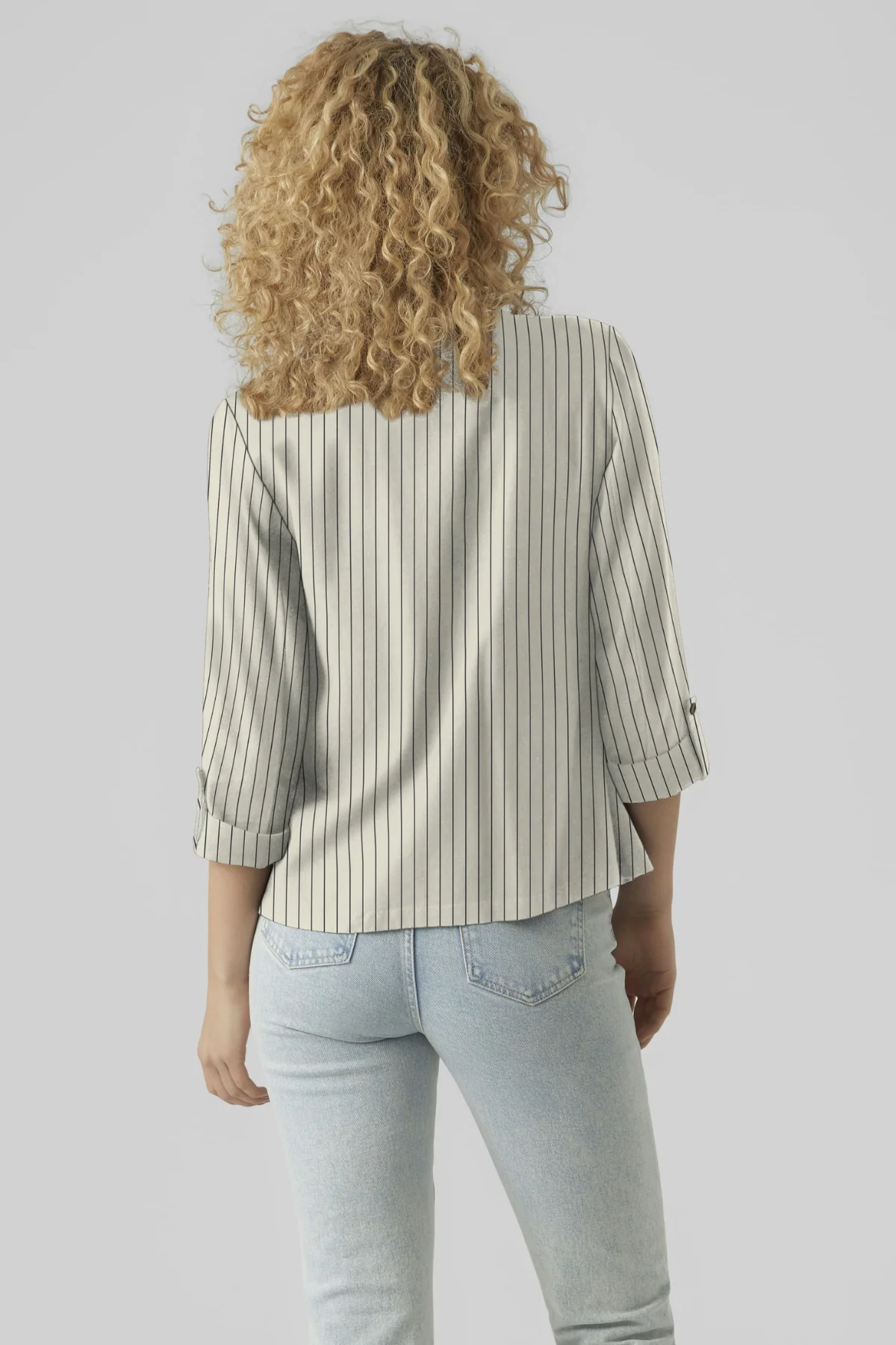 Jesmilo 3/4 Loose Blazer - Silberstreifen - Image 6