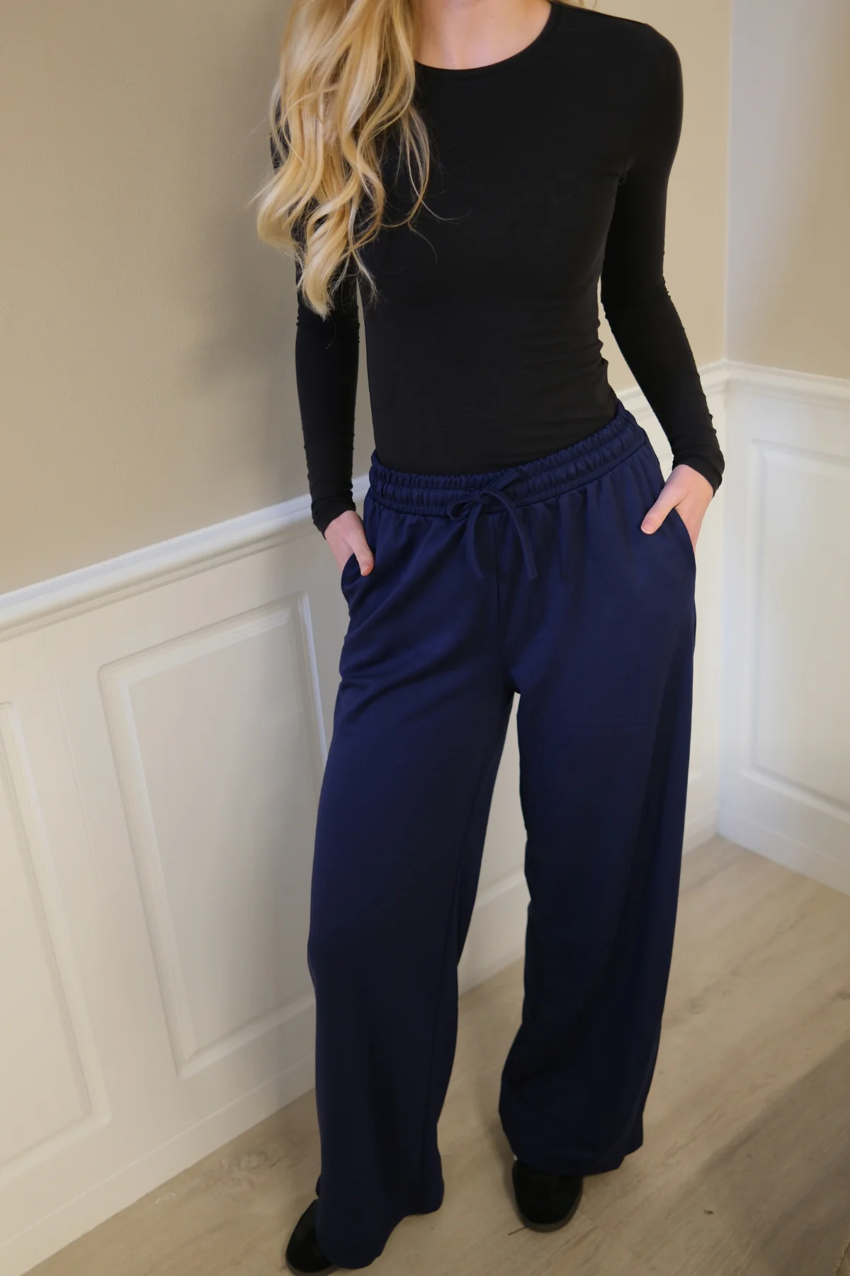 Jogginghosen weit - Marine - Image 2