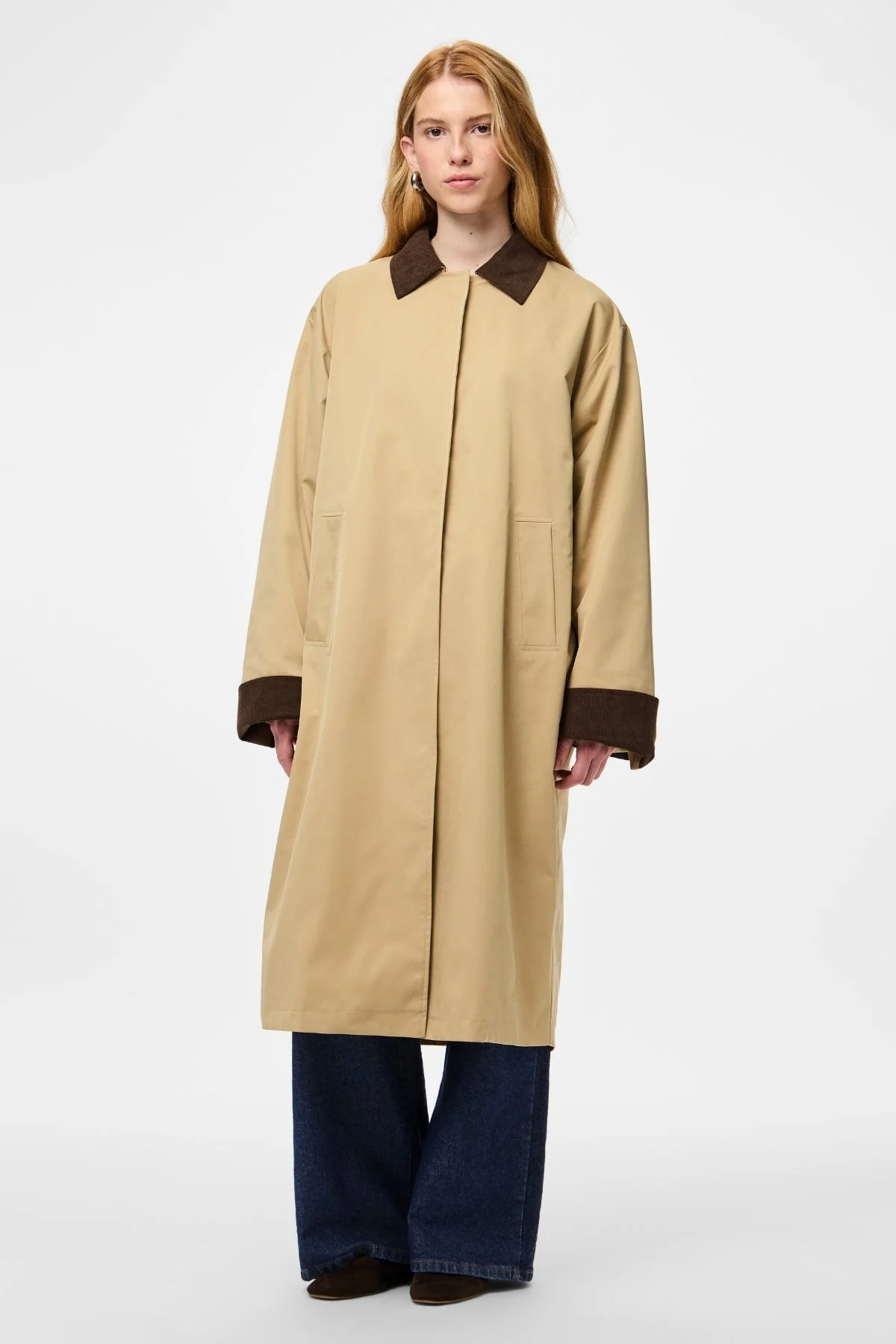 Jorma Lange leichte Jacke – Travertine Hot Fudge