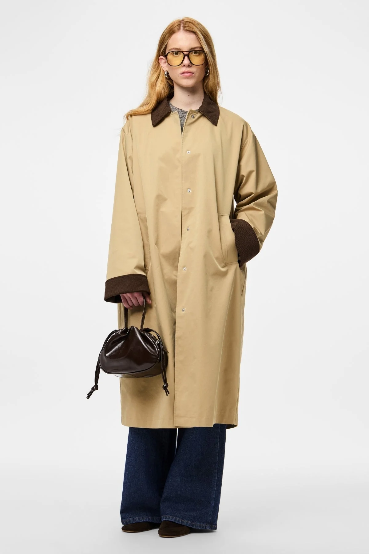 Jorma Lange leichte Jacke – Travertine Hot Fudge - Image 3