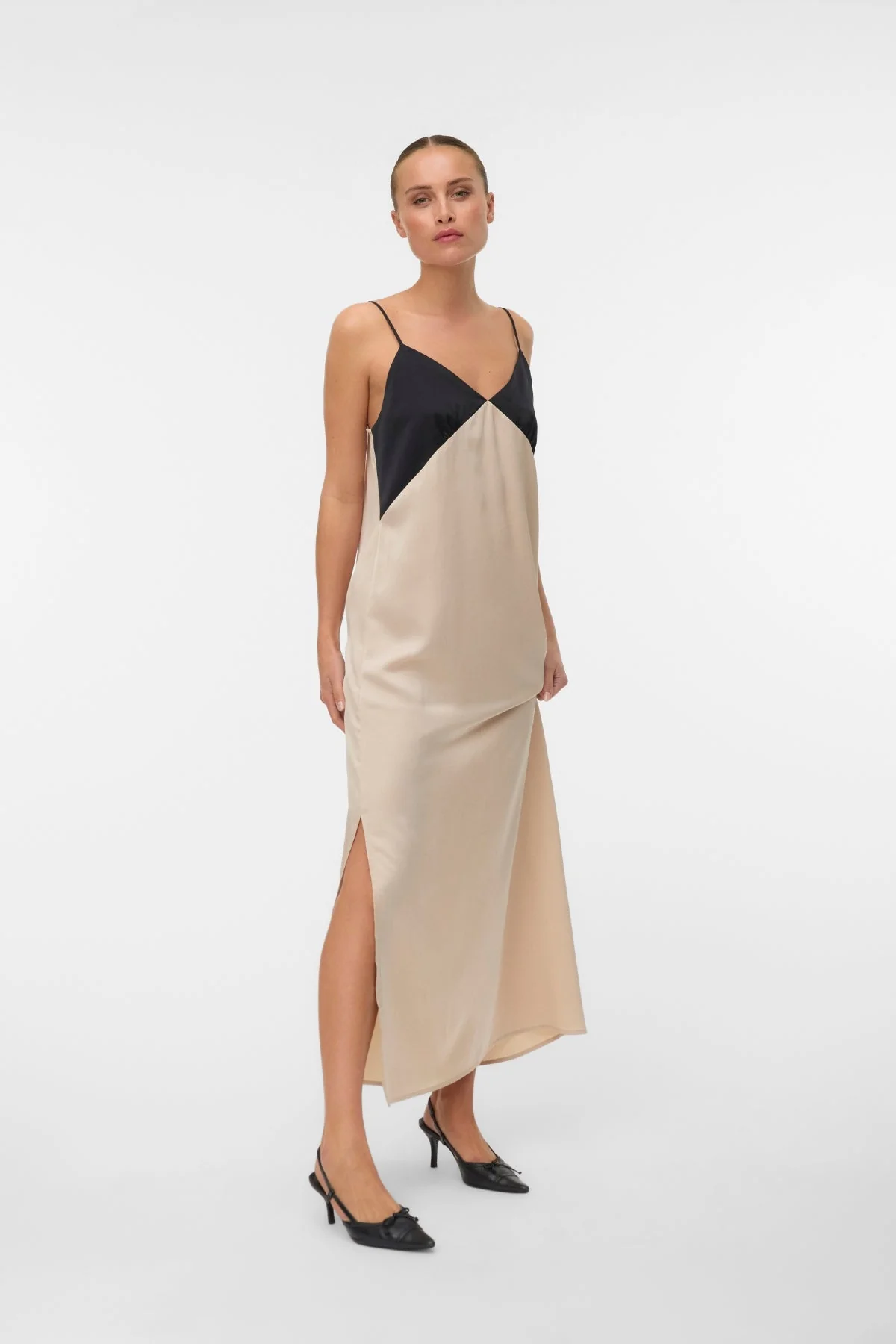Joy Singlet-Knöchelkleid - Schwarz Zementkontrast - Image 2