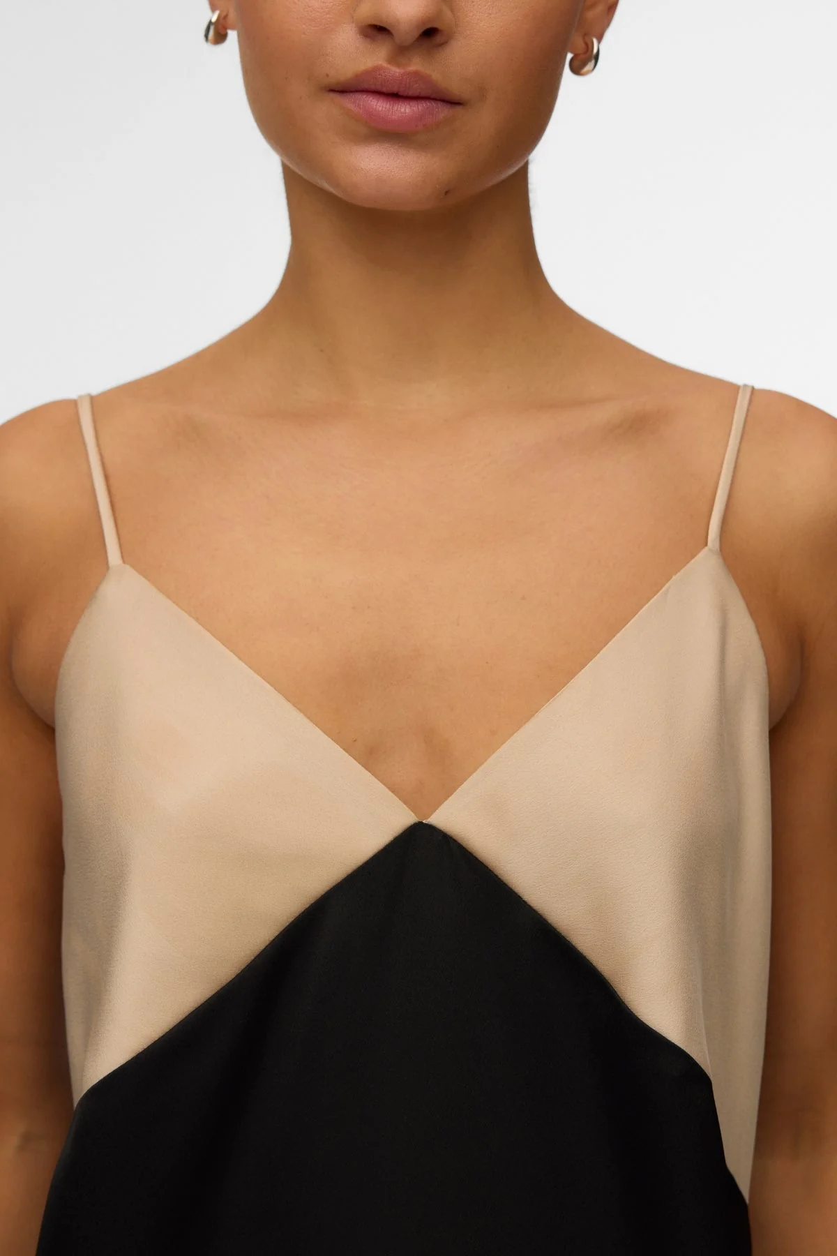 Joy Singlet Knöchelkleid – Zement Schwarz Kontrast - Image 3