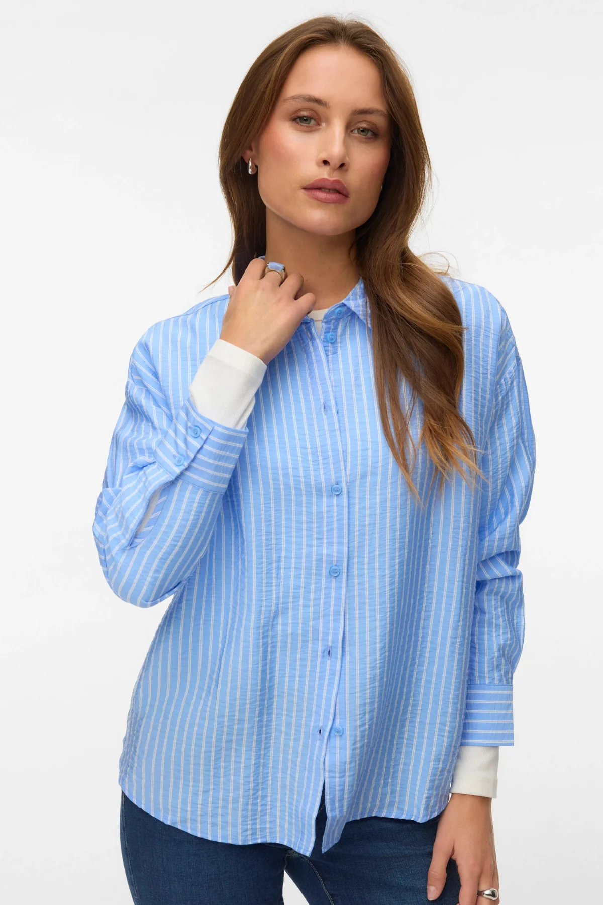 Kaja Ls Hemd - Vista Blue Sandra