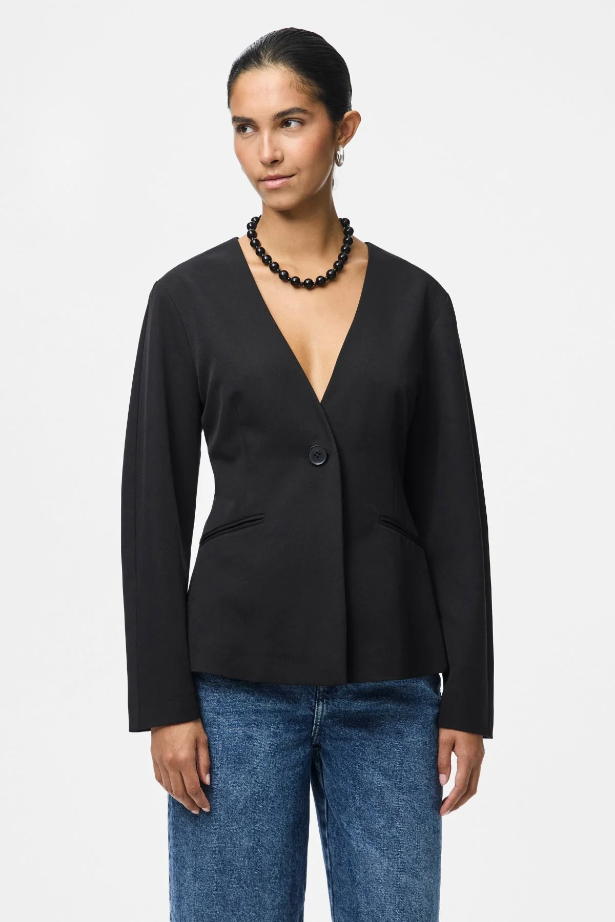 Kamil Taillierter Blazer - Schwarz
