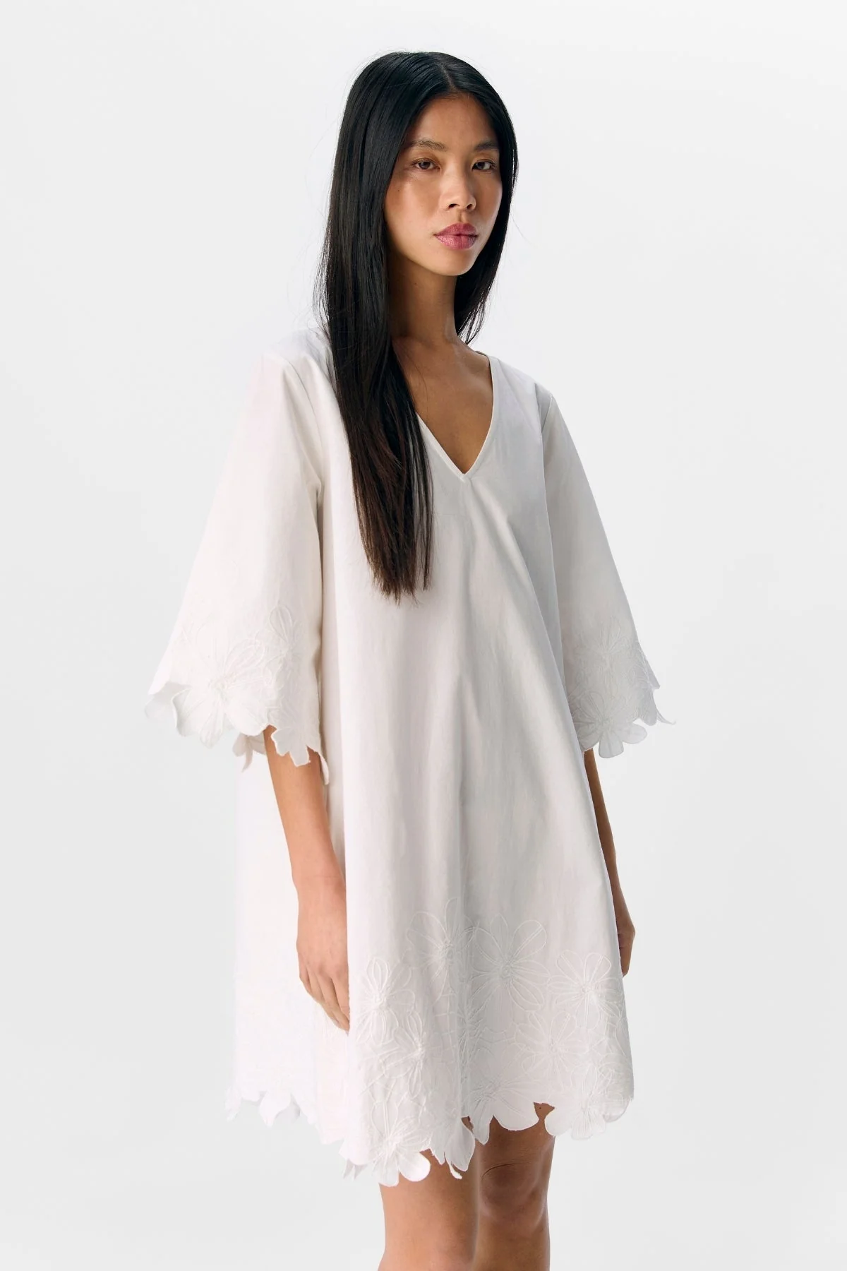 Kamma Short Dress - Cloud Dancer