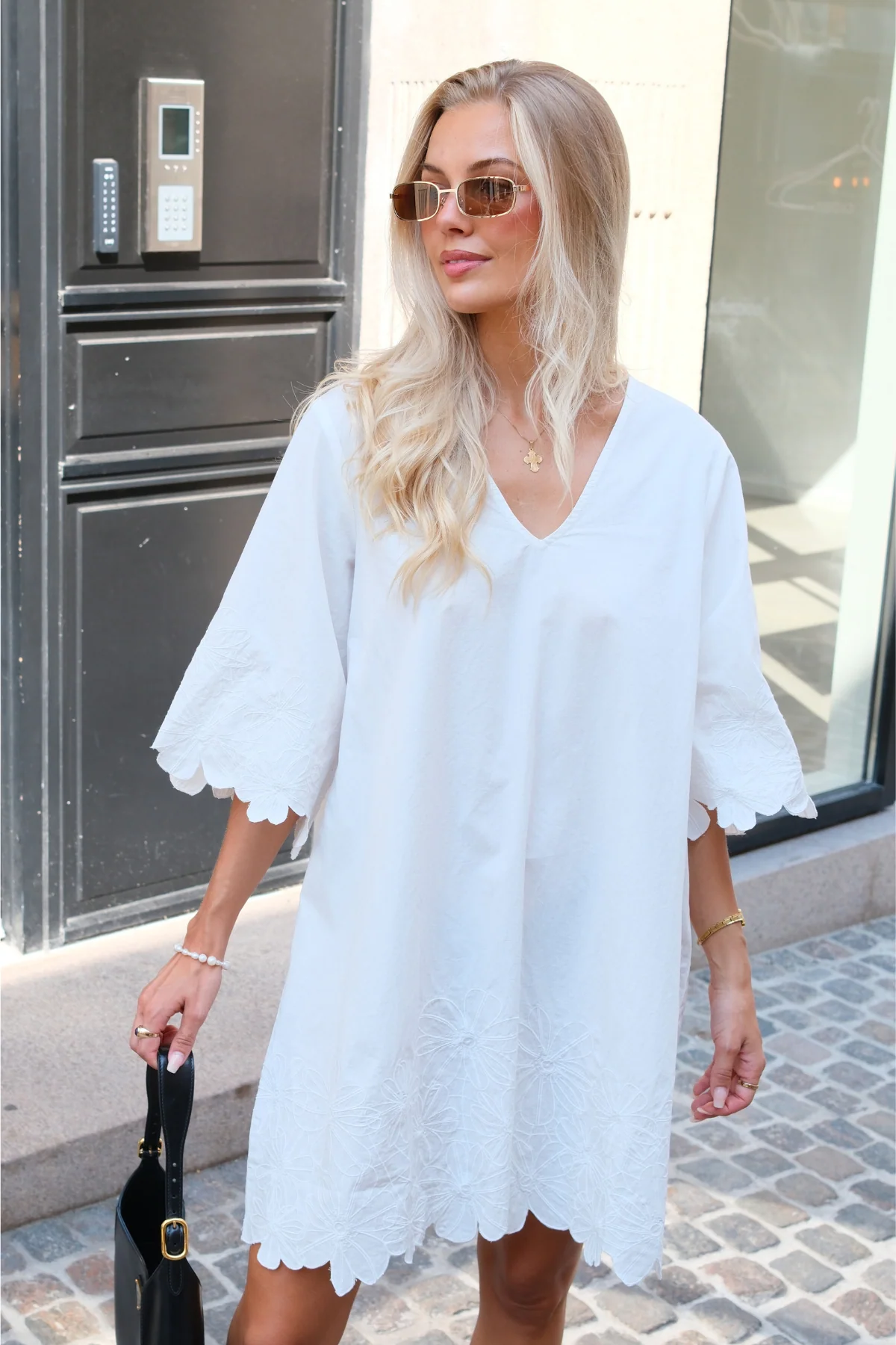 Kamma Short Dress - Cloud Dancer - Image 3