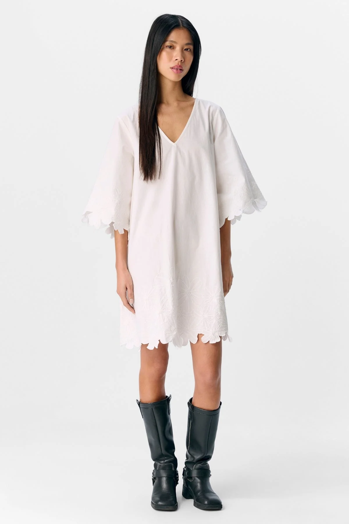 Kamma Short Dress - Cloud Dancer - Image 4