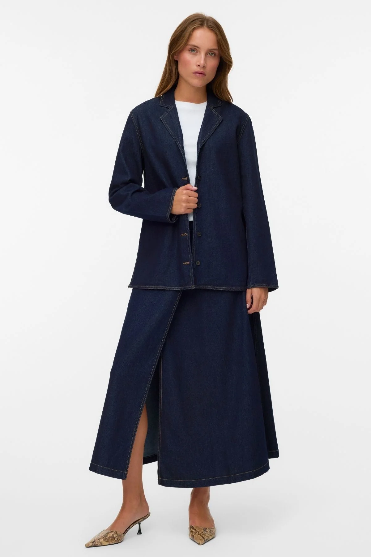 Kanika Denim Blazer -Hemd - dunkelblauer Denim - Image 2