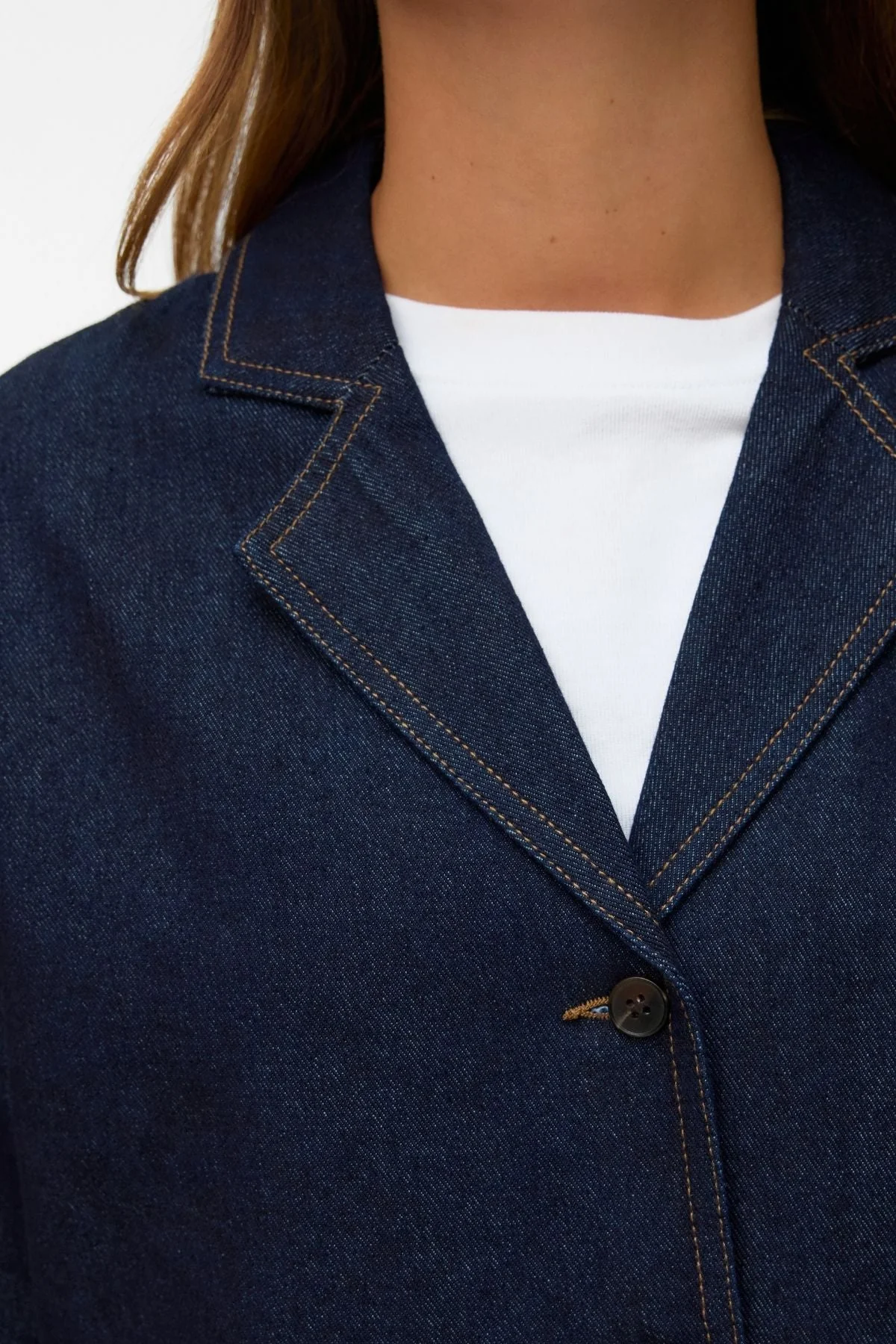 Kanika Denim Blazer -Hemd - dunkelblauer Denim - Image 3