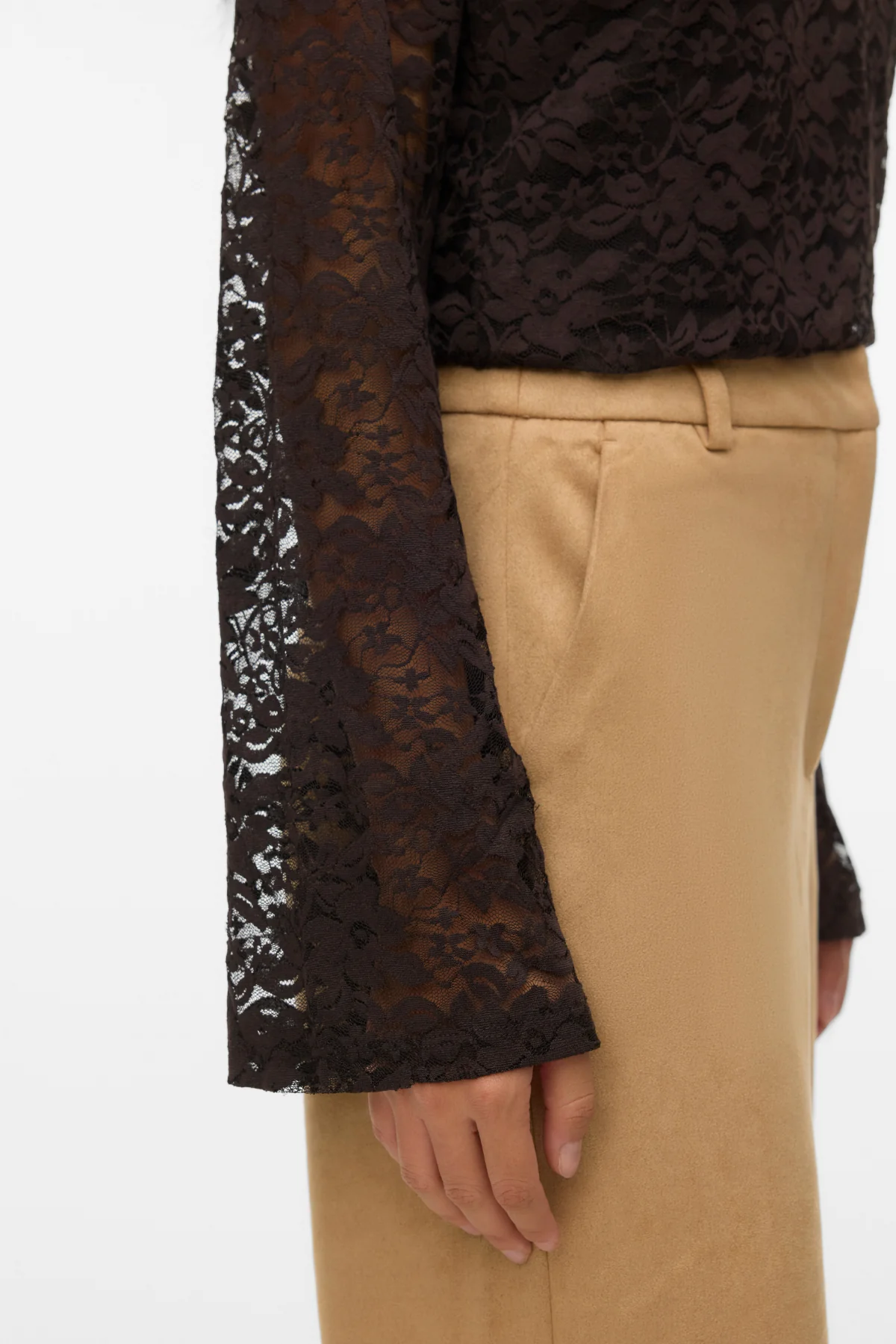 Kanya O -Neck Short Top - Schokoladen Torte - Image 3