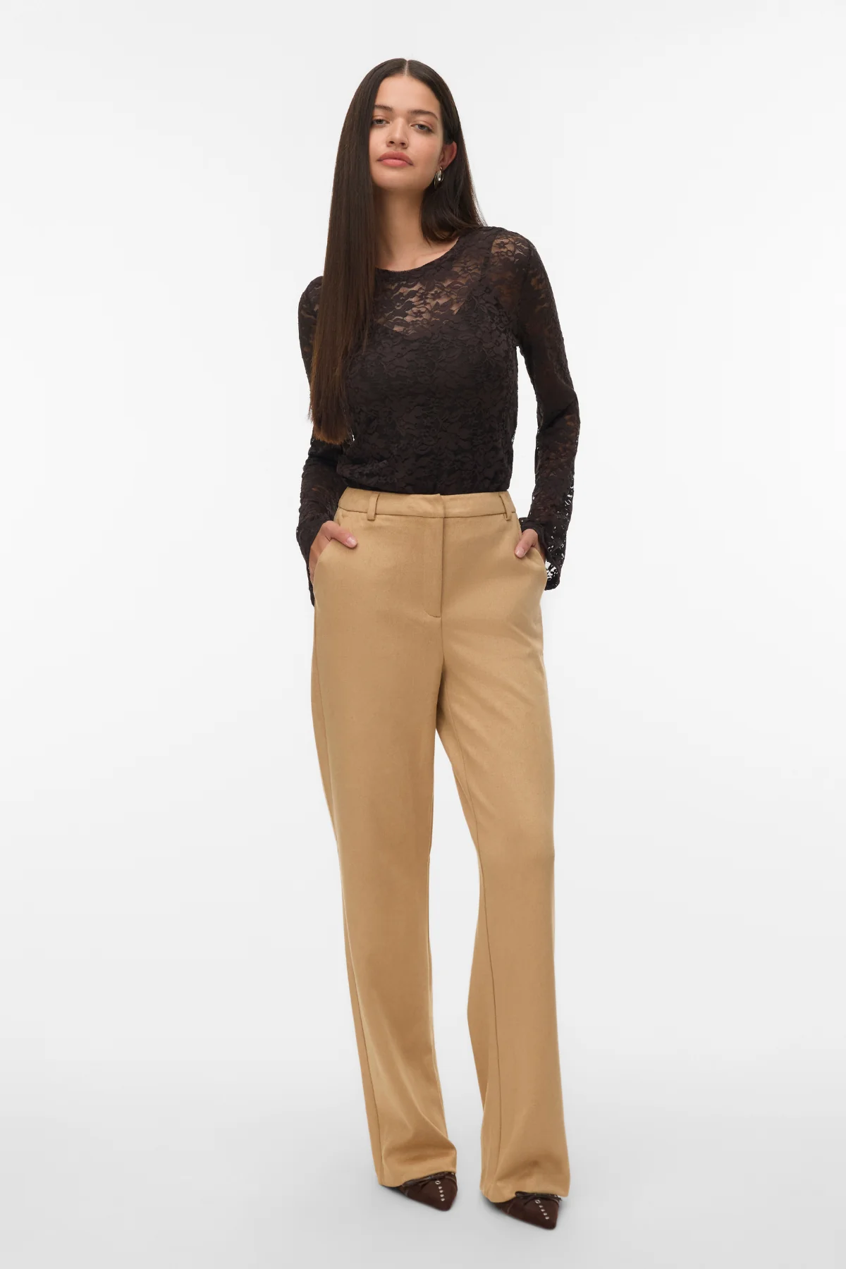 Kanya O -Neck Short Top - Schokoladen Torte - Image 4