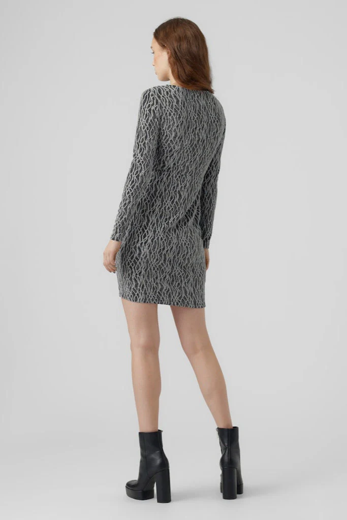 Kanz Mini Kjole - Silver Lurex - Image 3