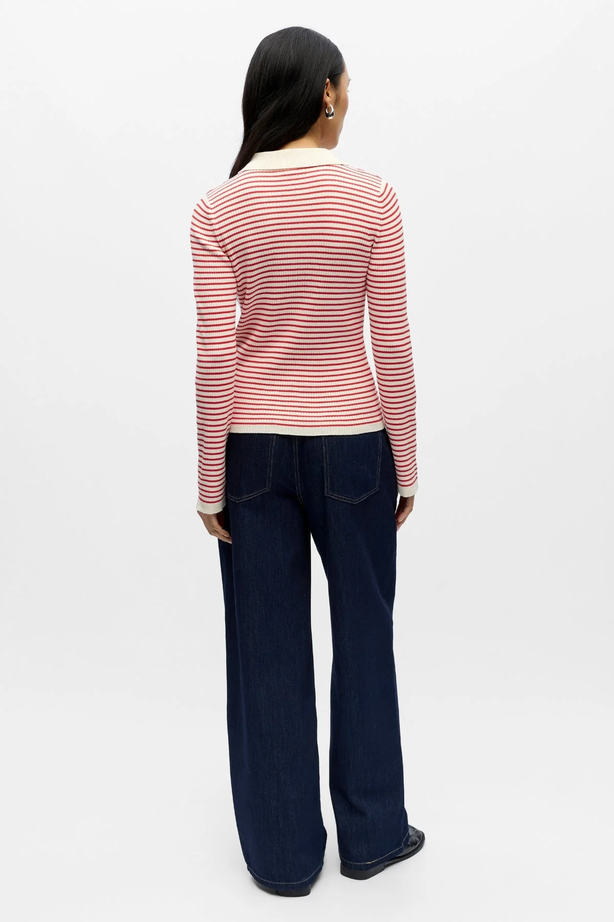 Kelly Polo Strickpullover – Birke Poinsettia - Image 4