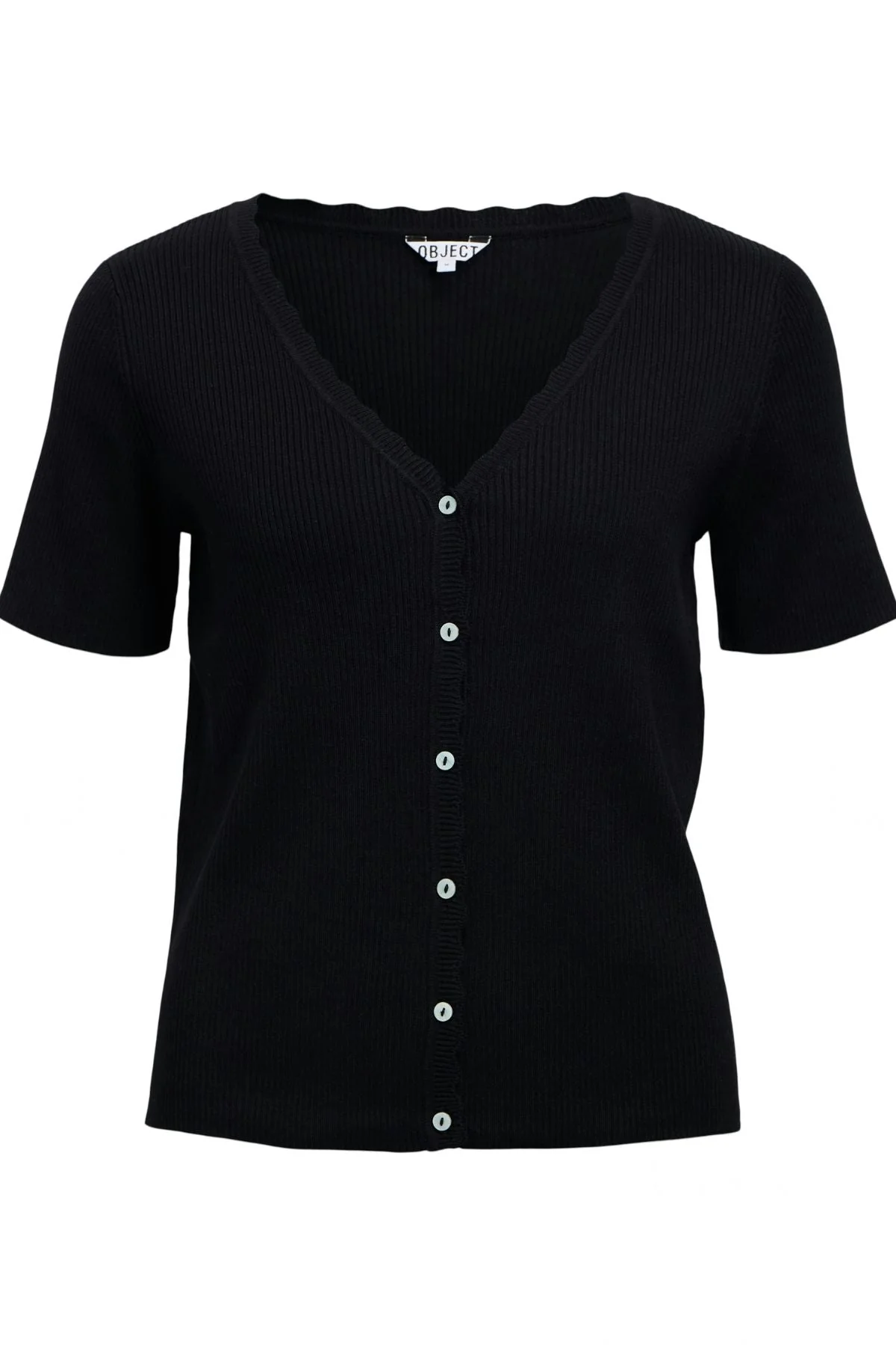 Kelly Re Strickjacke mit V-Ausschnitt - Schwarz - Image 10