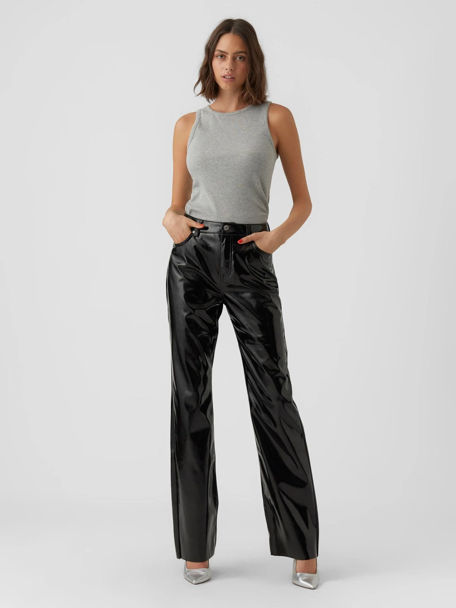 Kithy Lose Glossy Pants - Schwarz - Image 3