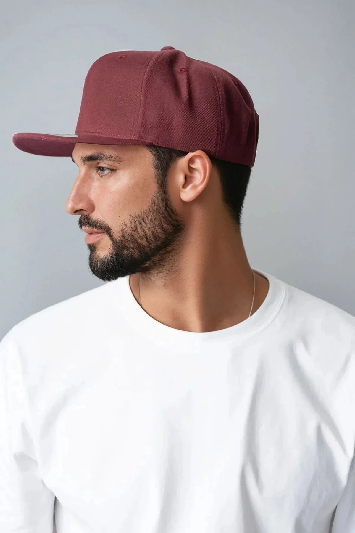 Klassiker Snapback - Kastanienbraun/Maroon - Image 2