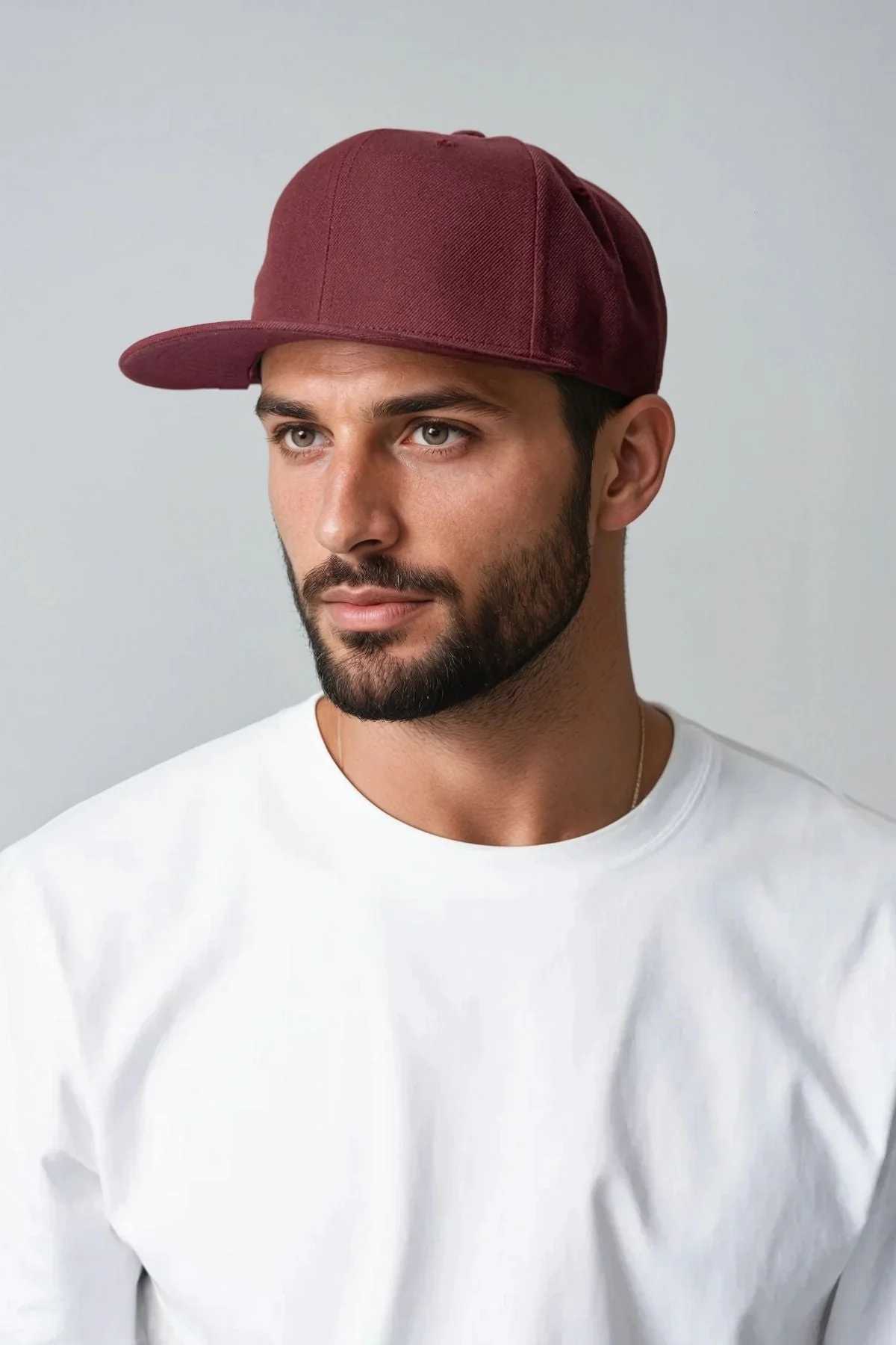 Klassiker Snapback - Kastanienbraun/Maroon - Image 3