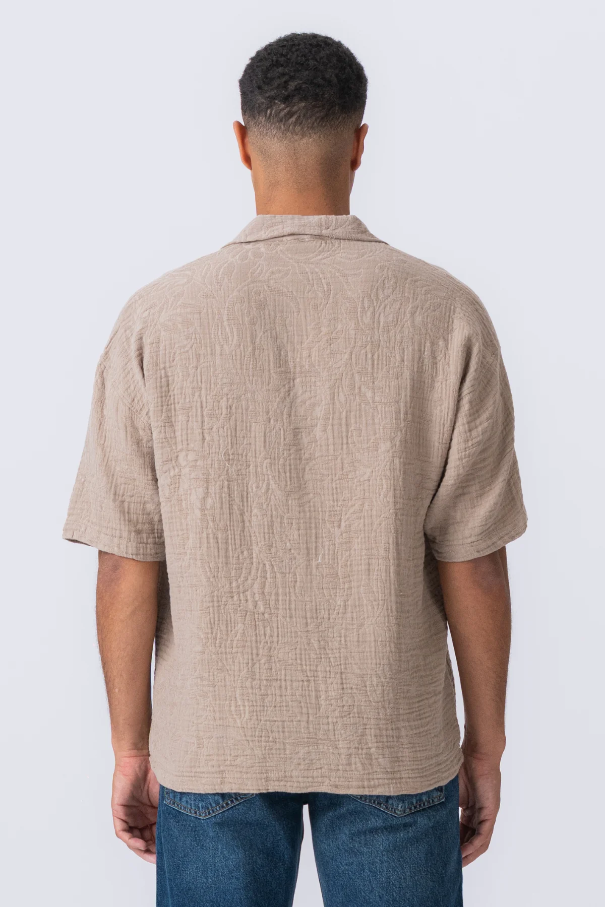 Kurzarmhemd - Sand - Image 6