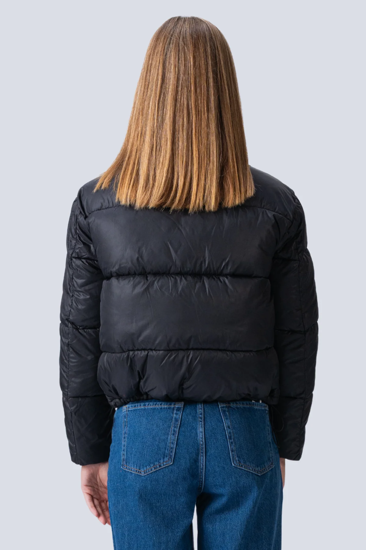 Kurze Pufferjacke - Schwarz - Image 10
