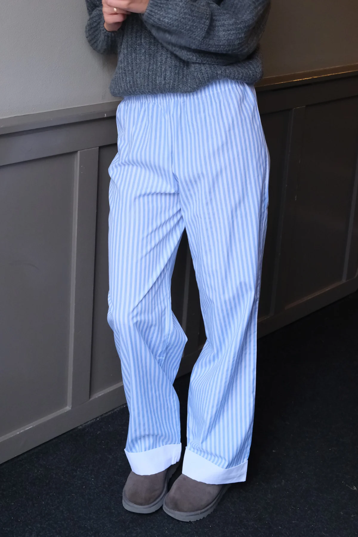 Layla gestreift Pants - Hellblau - Image 2