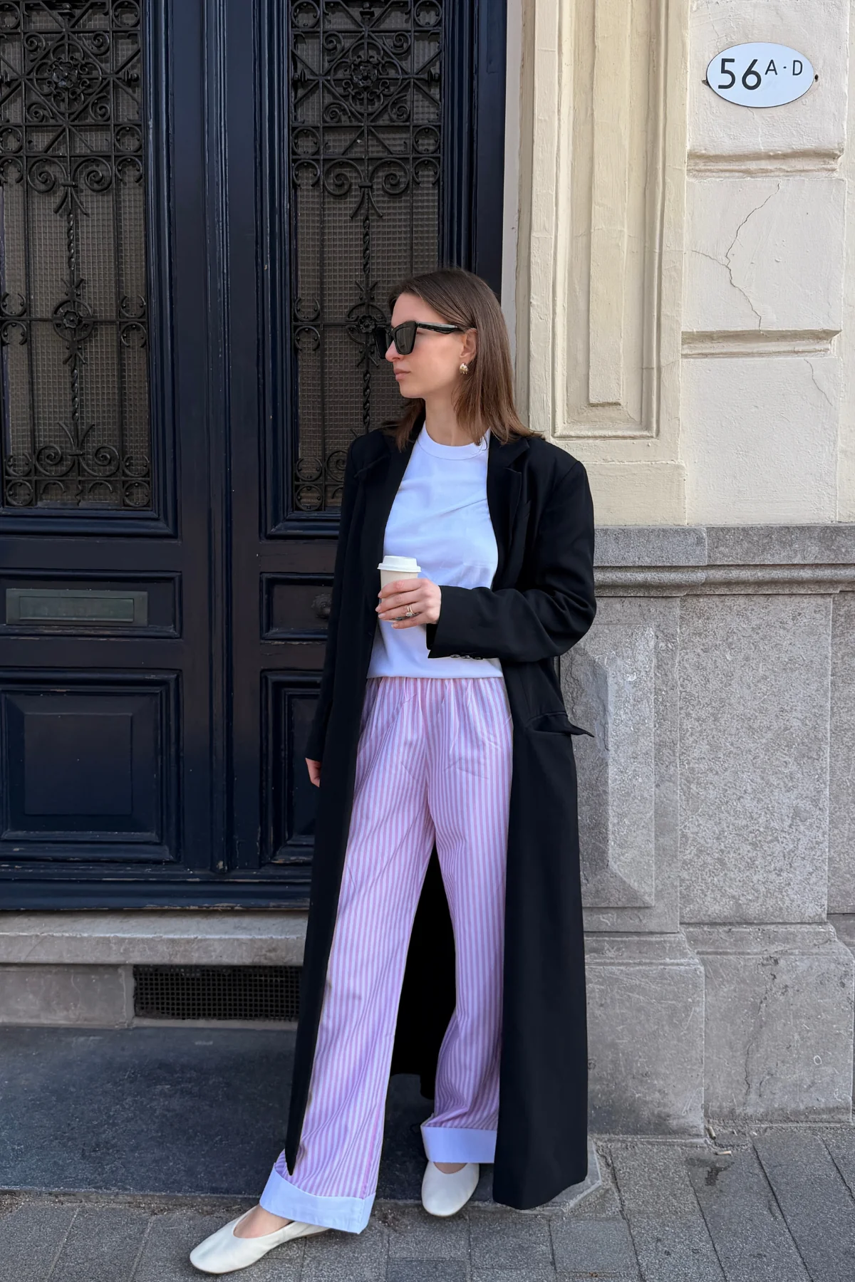 Layla gestreift Pants - Rosa - Image 2