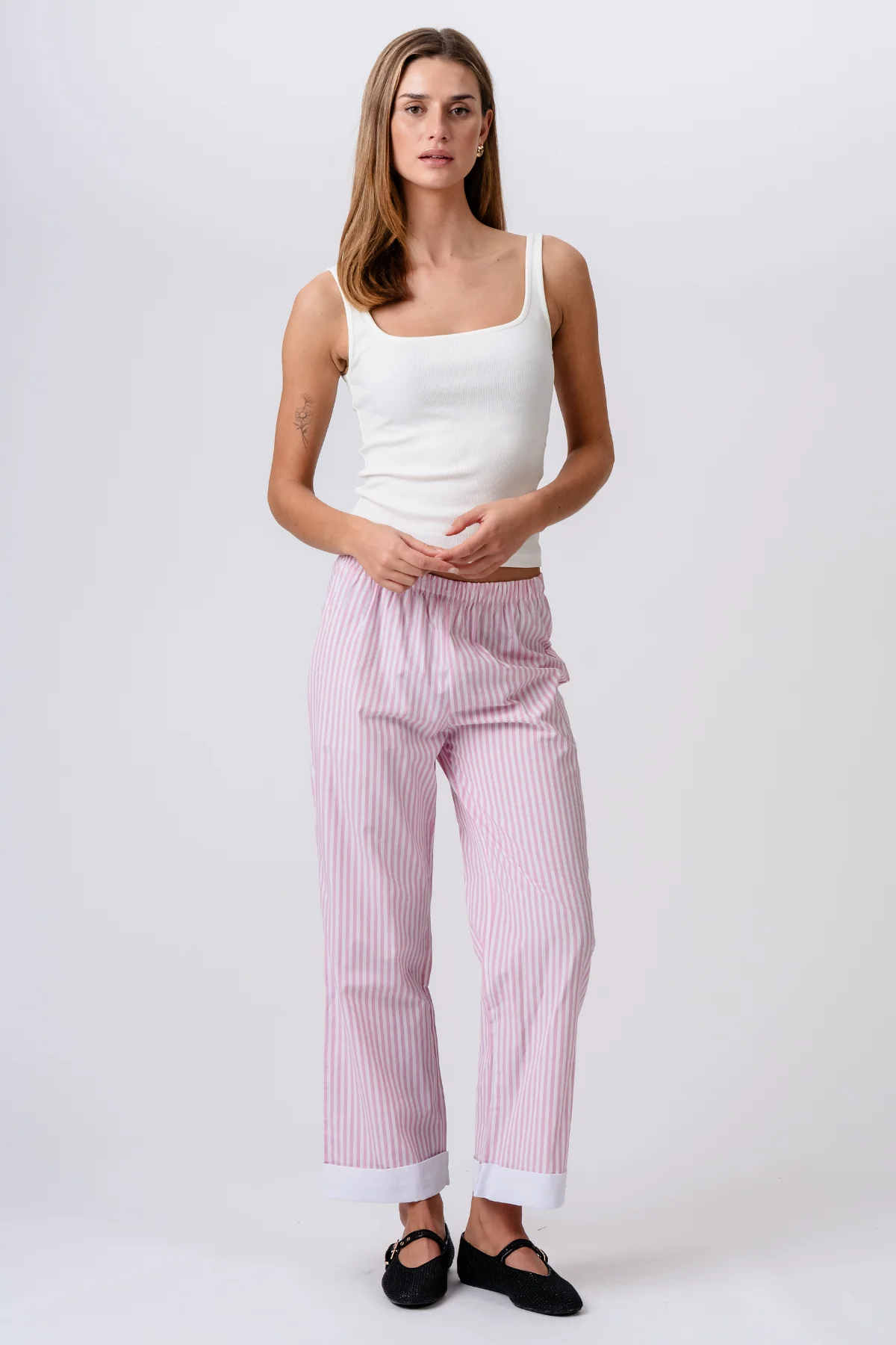 Layla gestreift Pants - Rosa - Image 6