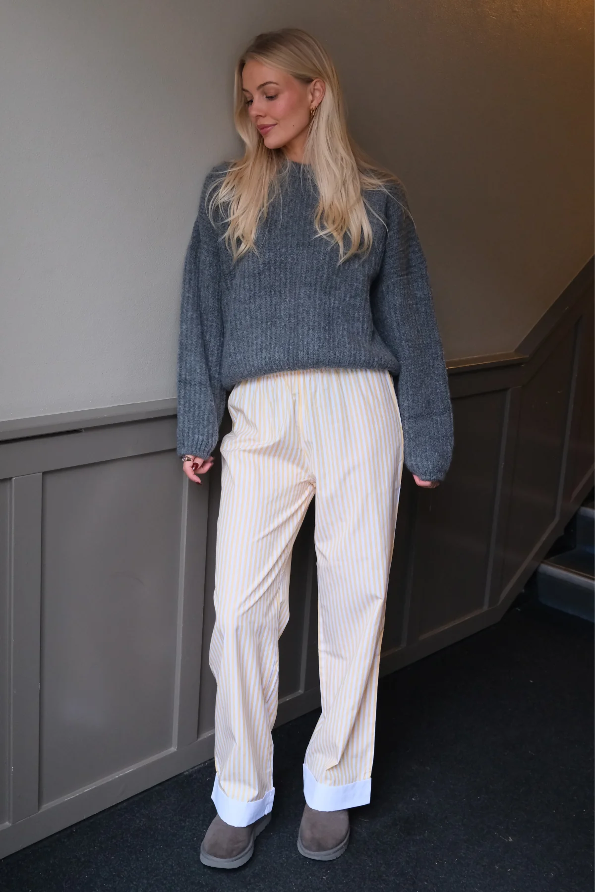 Layla gestreift Pants - Gelb - Image 3