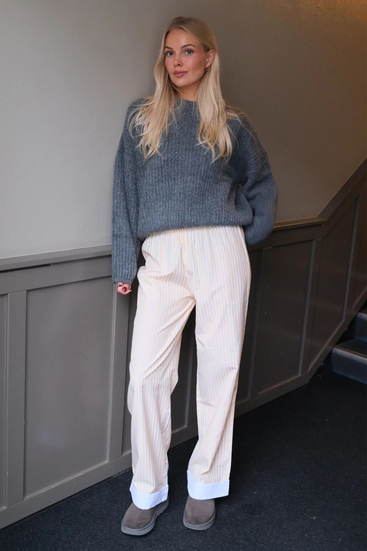 Layla gestreift Pants - Gelb - Image 4