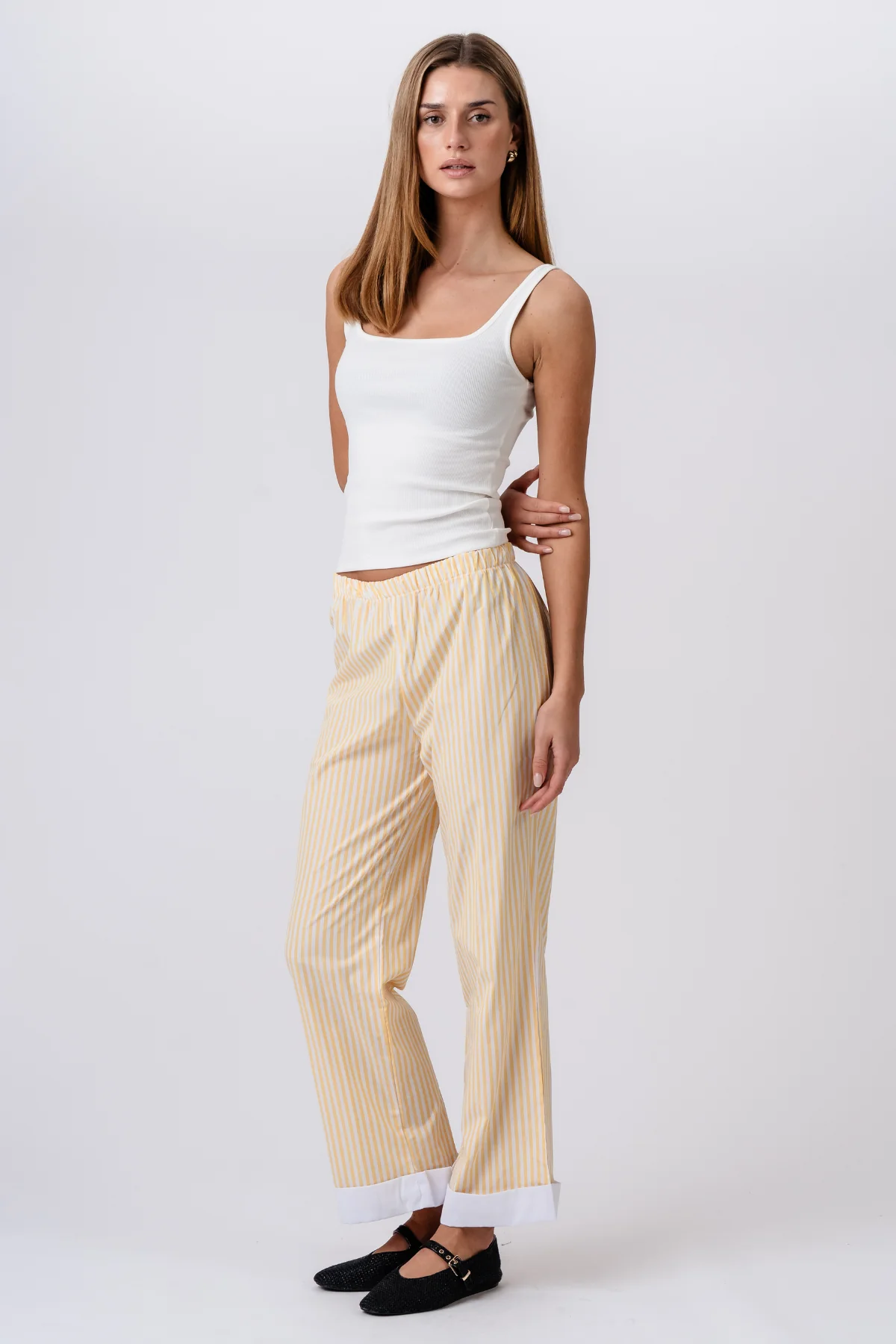 Layla gestreift Pants - Gelb - Image 5