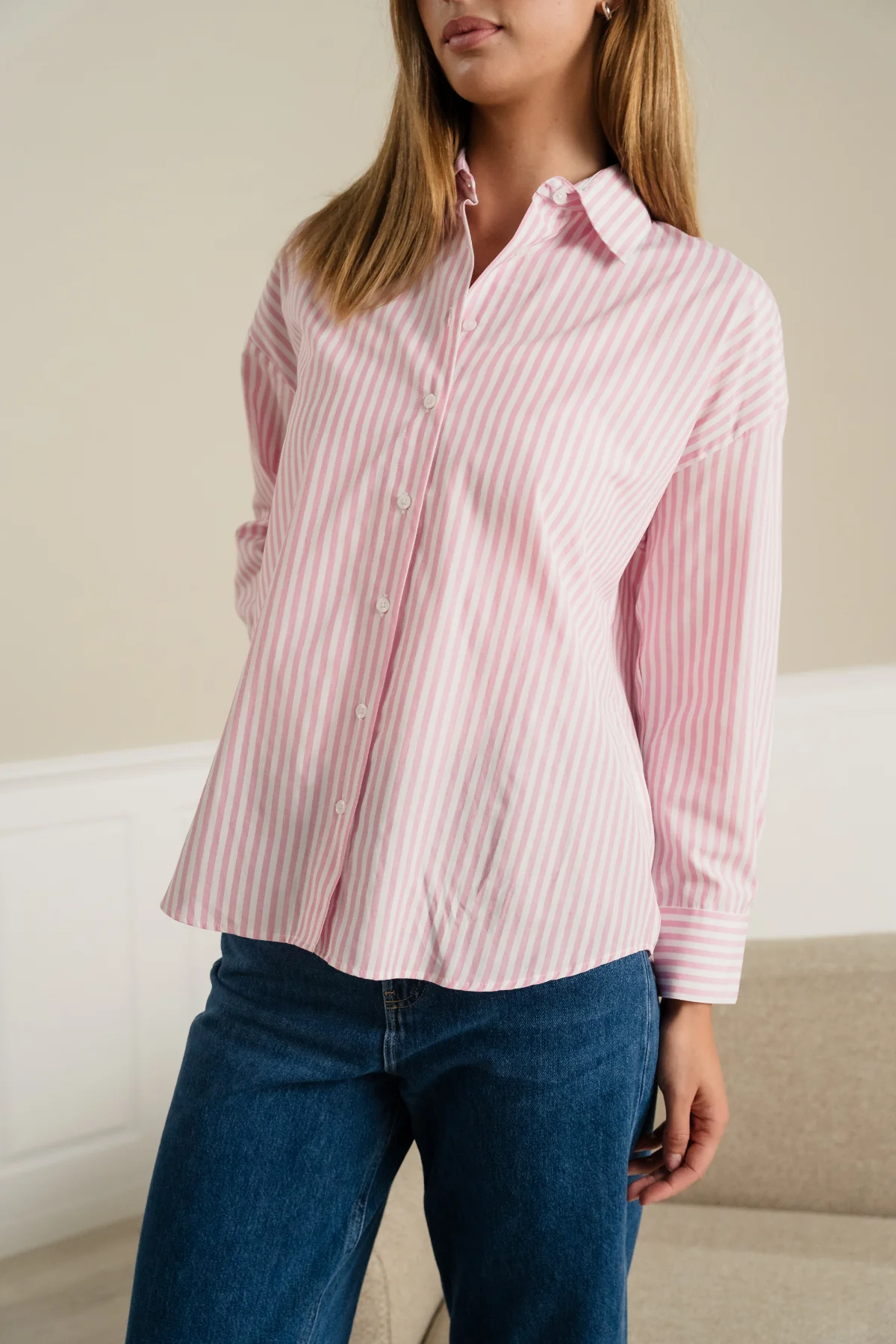 Layla Striped Shirt - Pink - Image 5