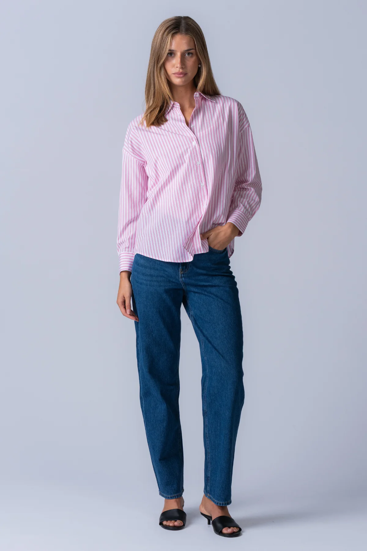 Layla Striped Shirt - Pink - Image 7