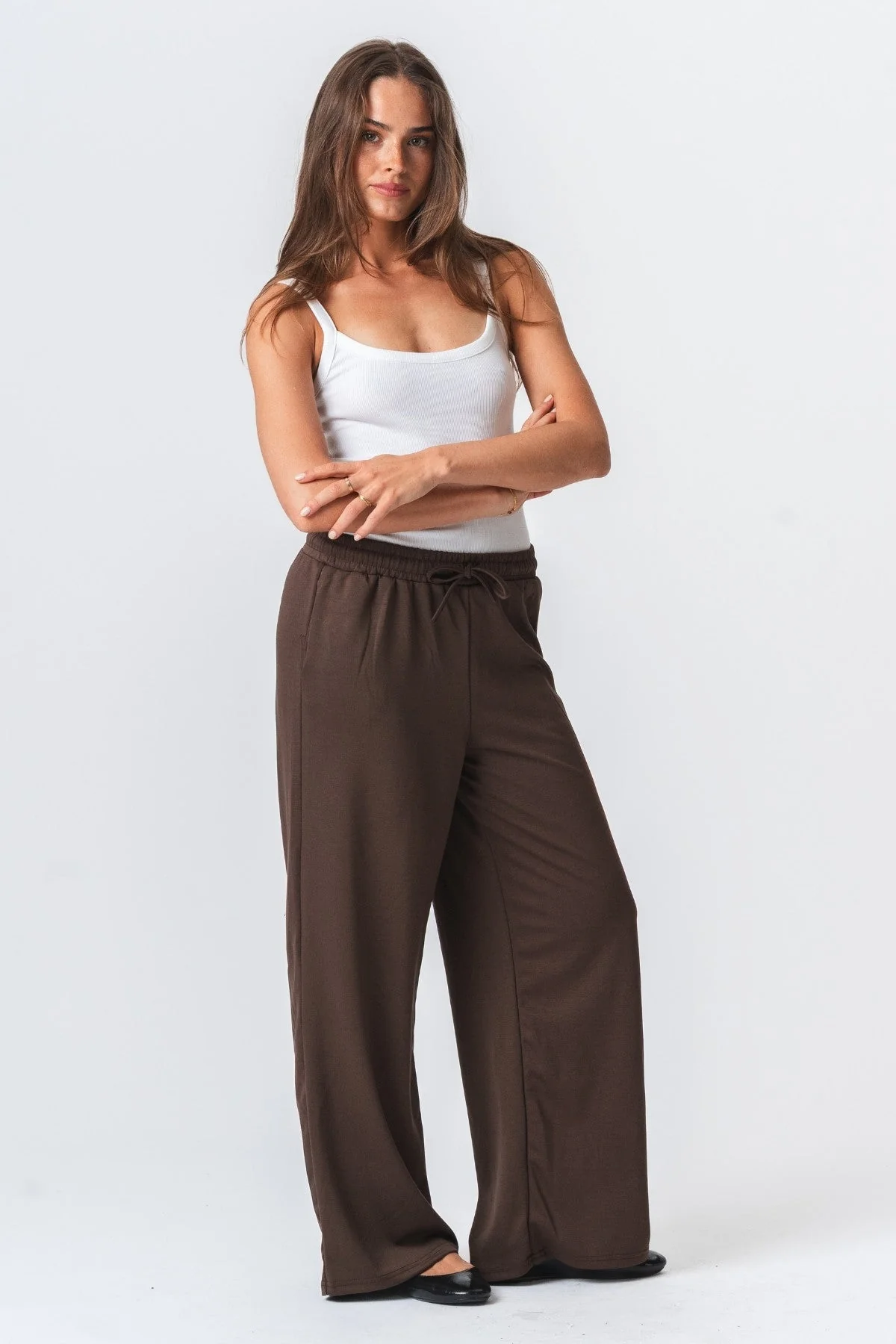 Leah lose Pants - Braun - Image 2