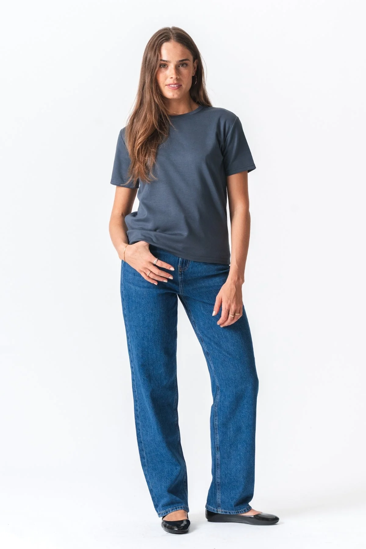 Leah lose T -Shirt - grau - Image 3