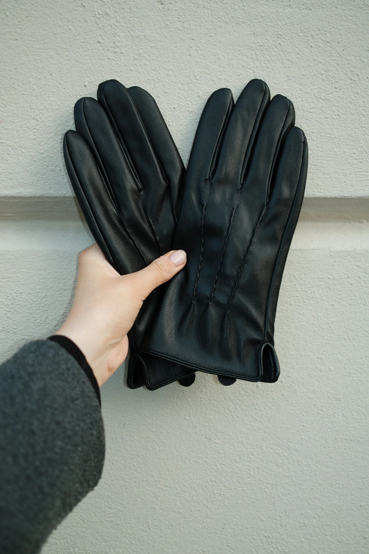 Lederhandschuhe - schwarz - Image 3