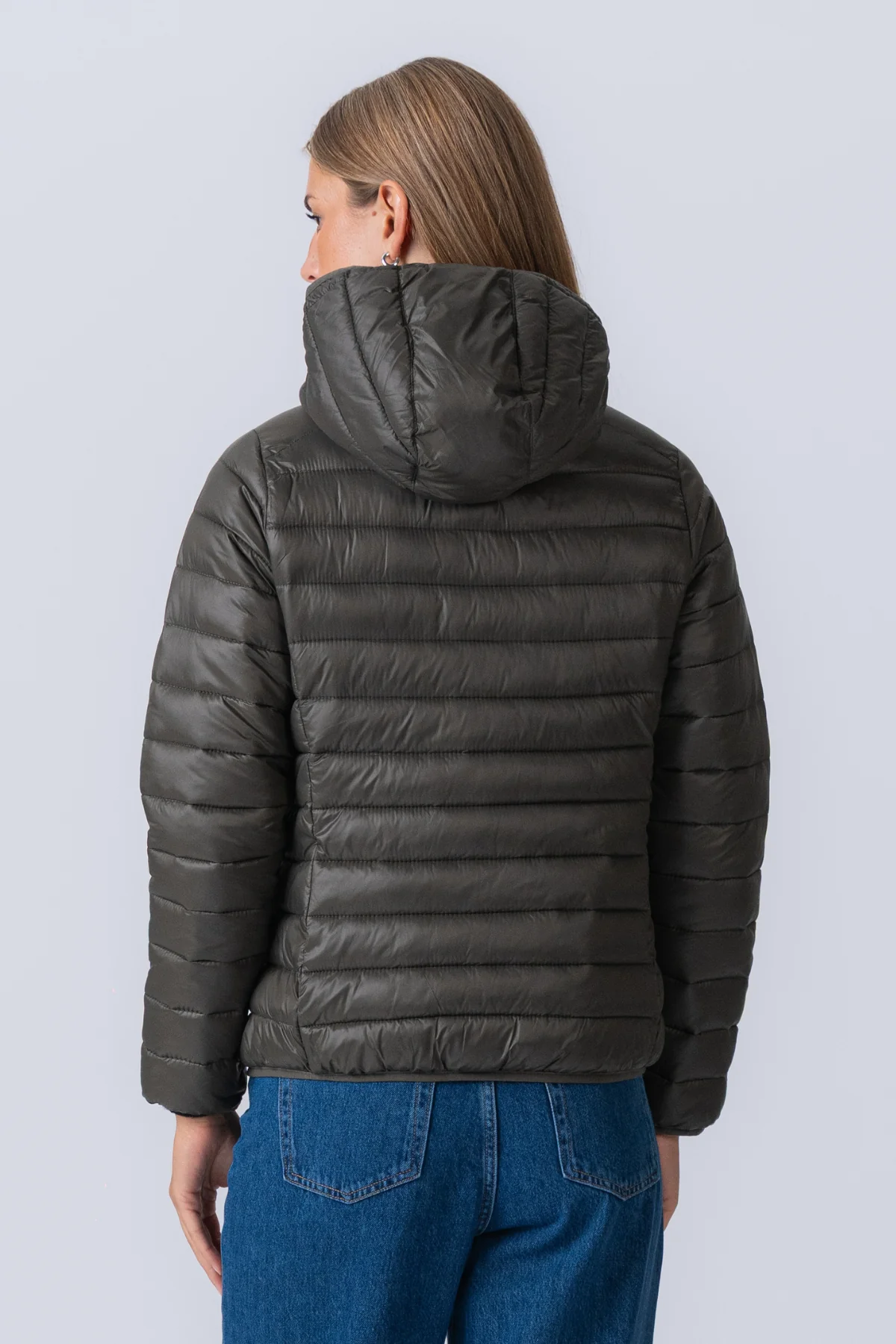 Leichte Pufferjacke - Olive - Image 5