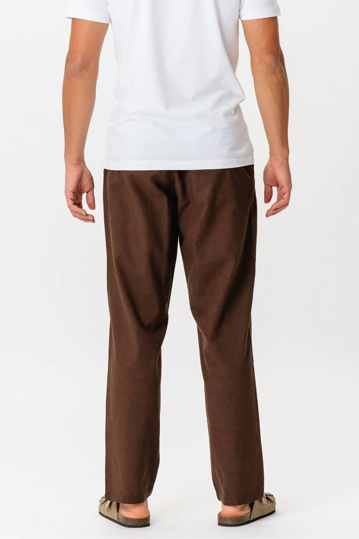 Leinen Pants - Kaffee - Image 4