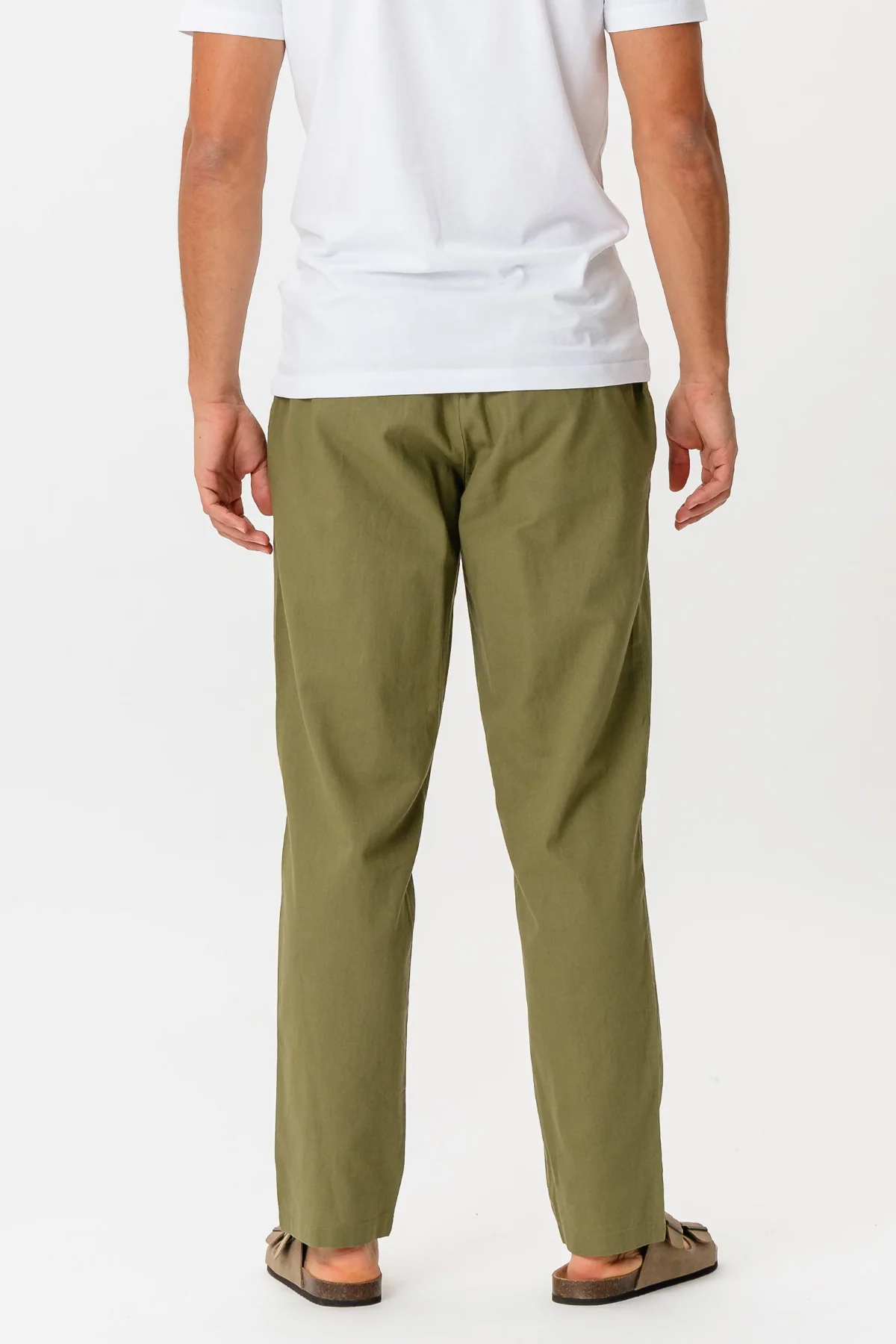Leinen Pants - Grün - Image 3