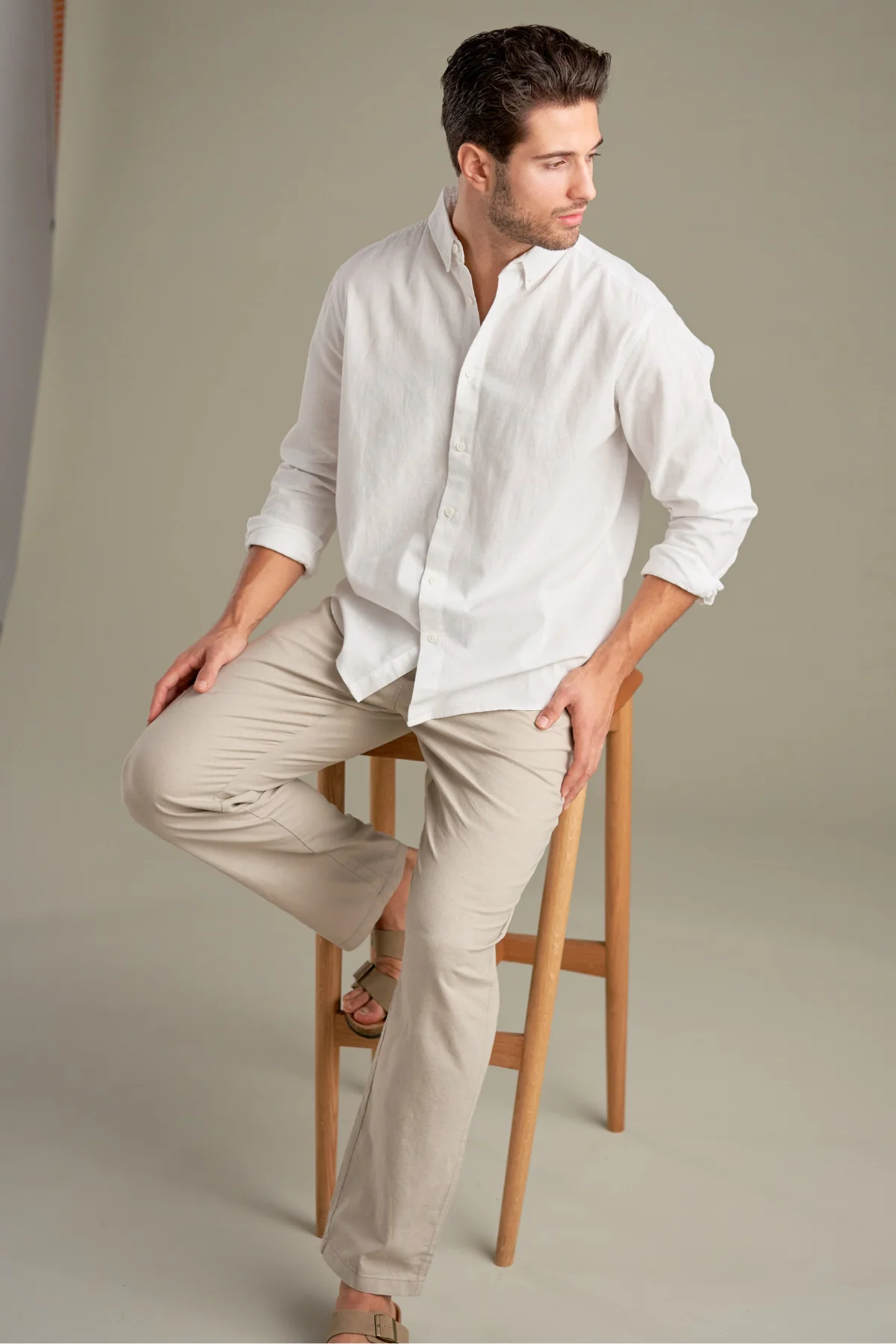 Leinen Pants - Sand - Image 3
