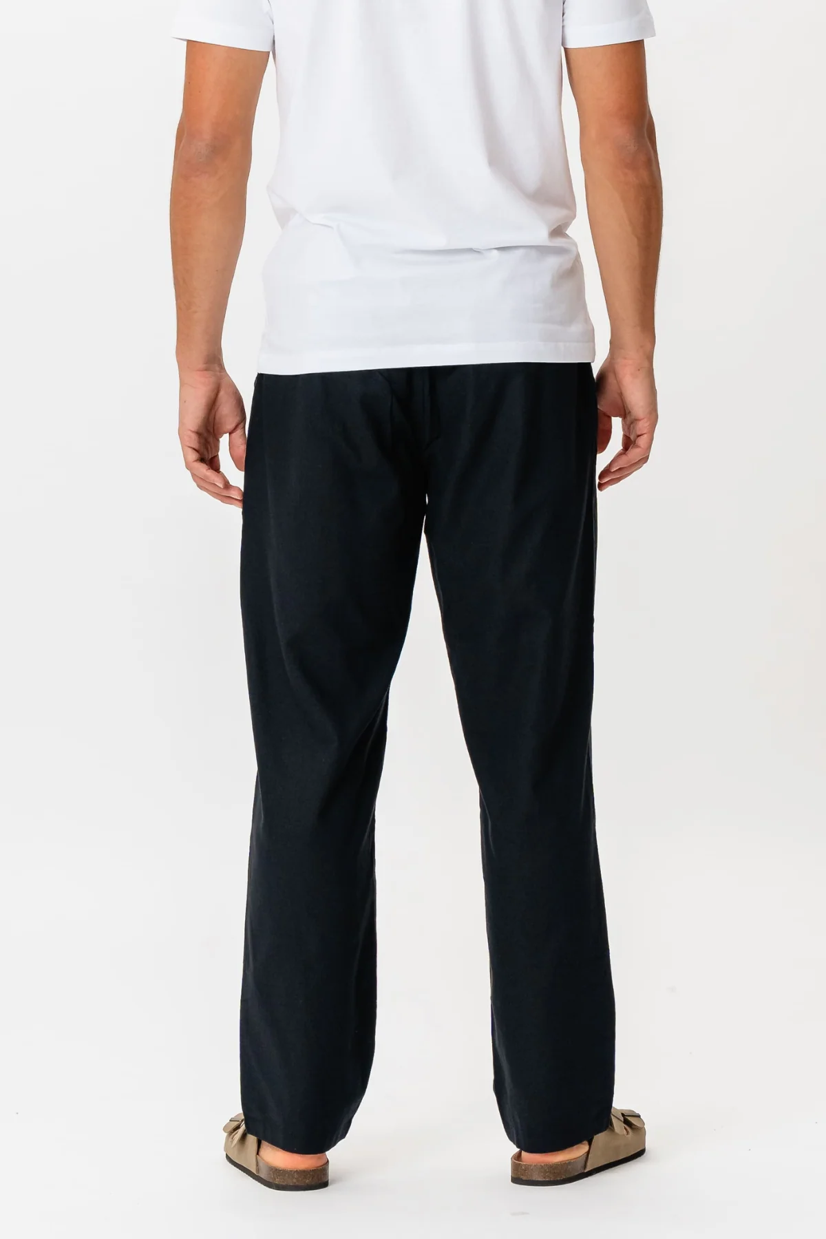 Leinen Pants - Schwarz - Image 5