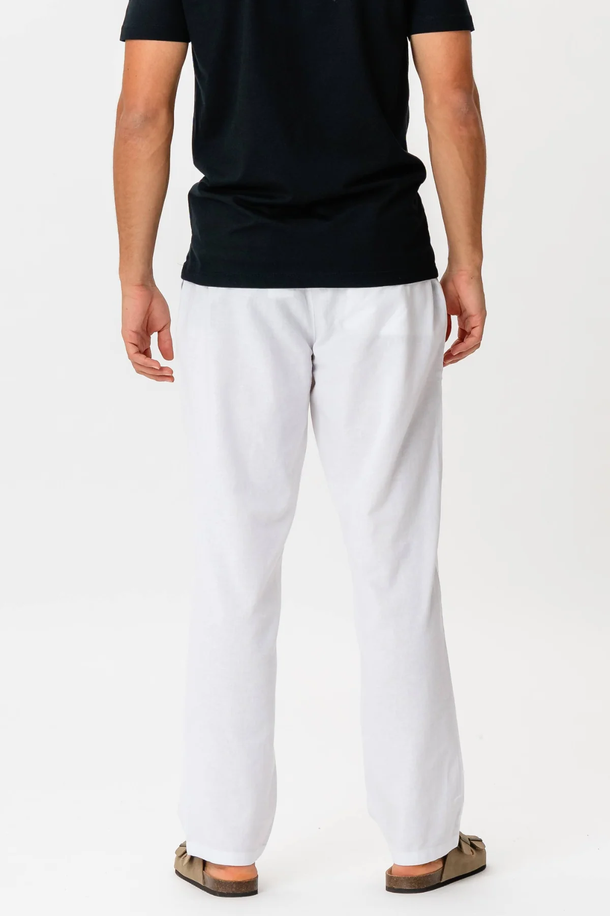 Leinen Pants - Weiß - Image 3