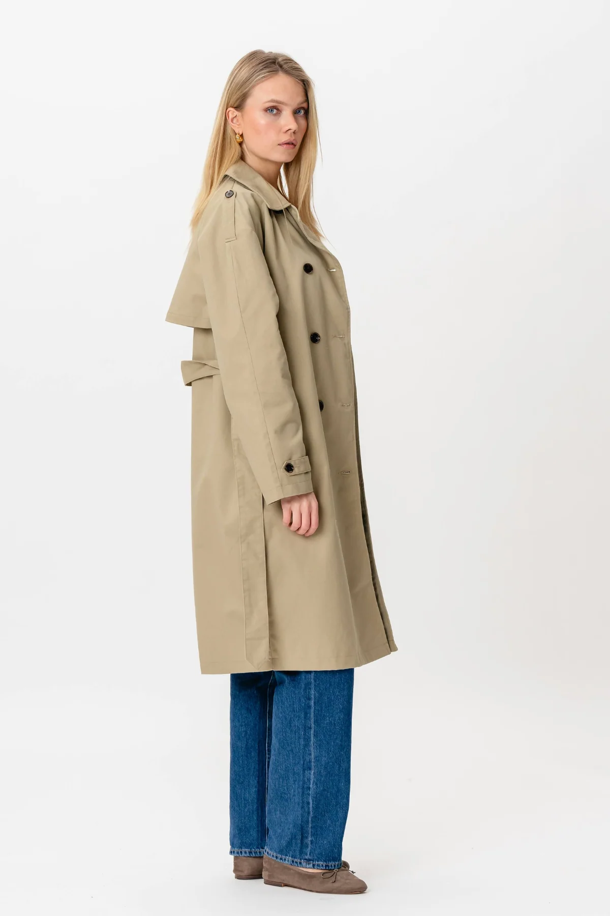 Linea Trenchcoat - Beige - Image 11