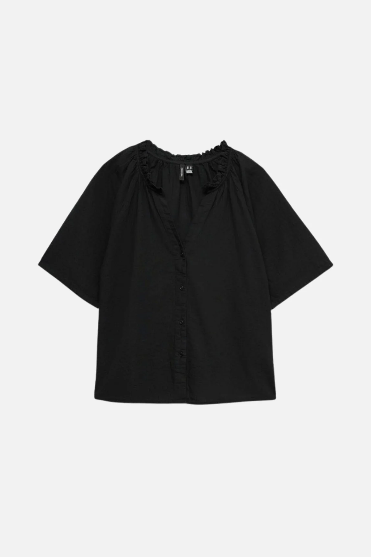 Linn Frill Top - Schwarz - Image 5
