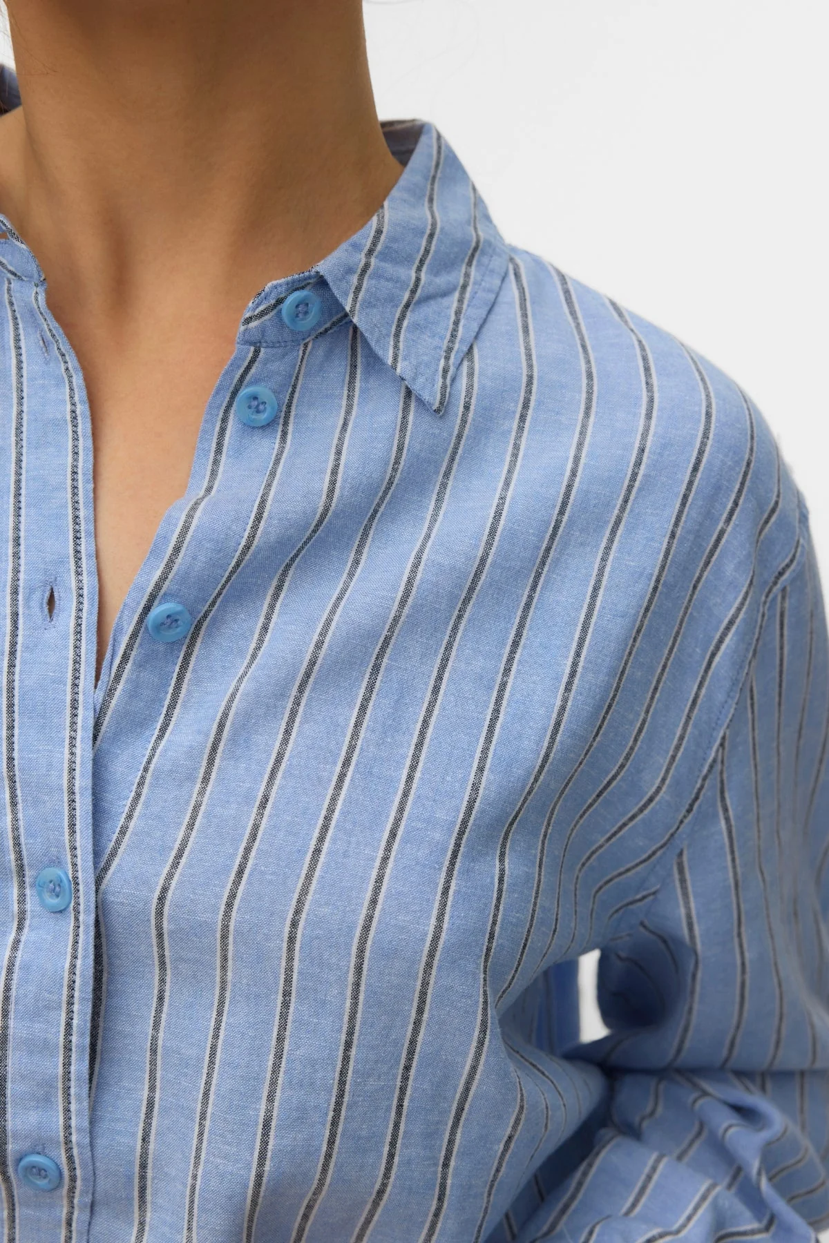 Linn-Hemd – Blazer in Kornblumenblau und Marineblau - Image 3