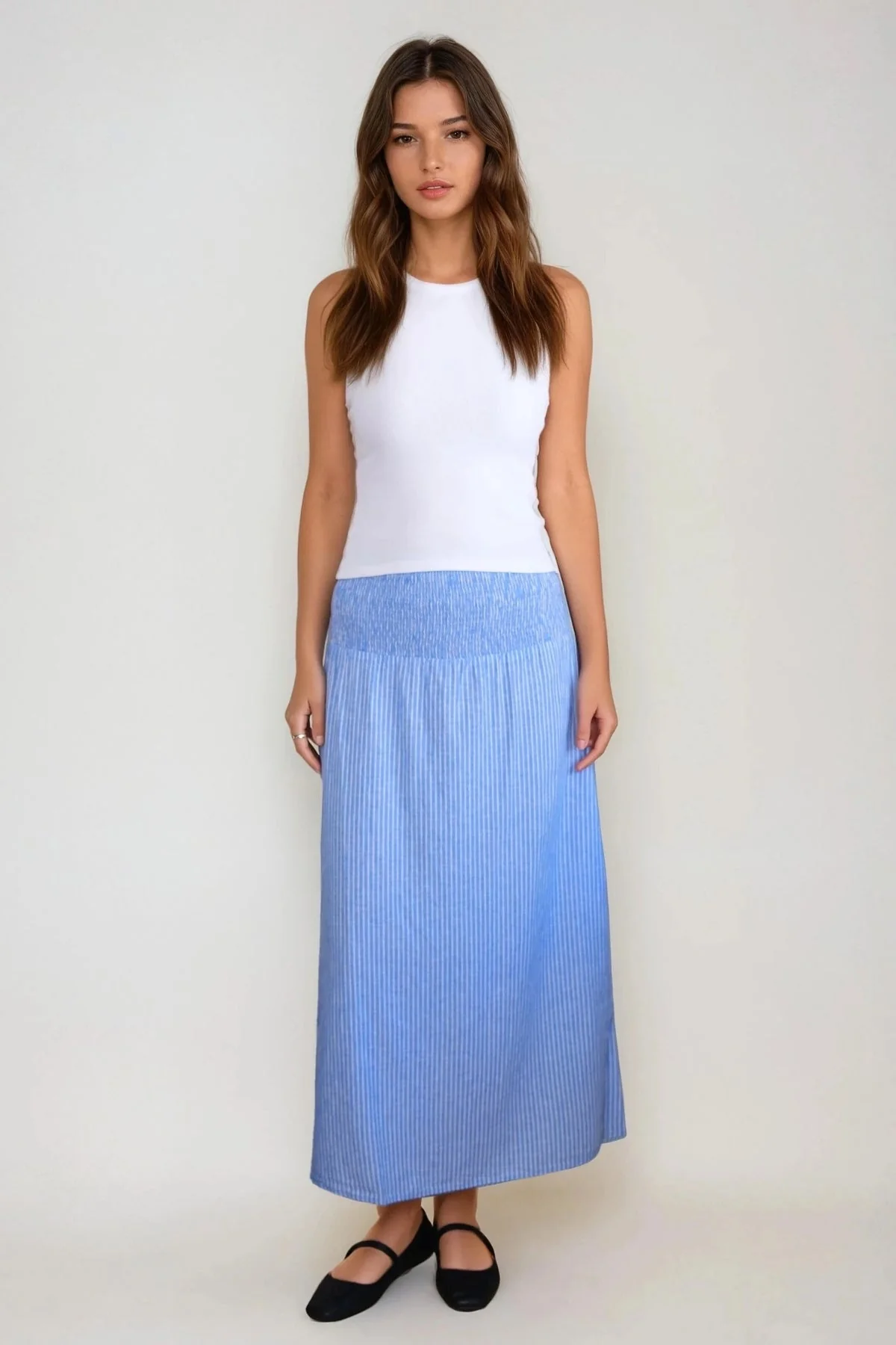 Linn Smock Anklrock - Marina White - Image 2