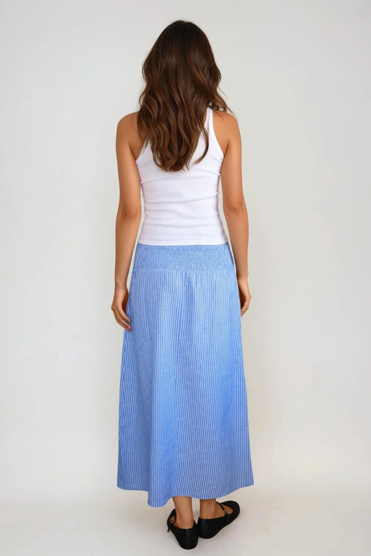 Linn Smock Anklrock - Marina White - Image 3
