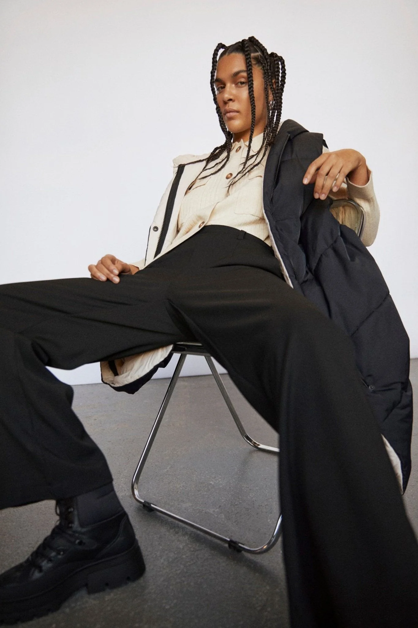 Lisa breit Pants - Schwarz - Image 10