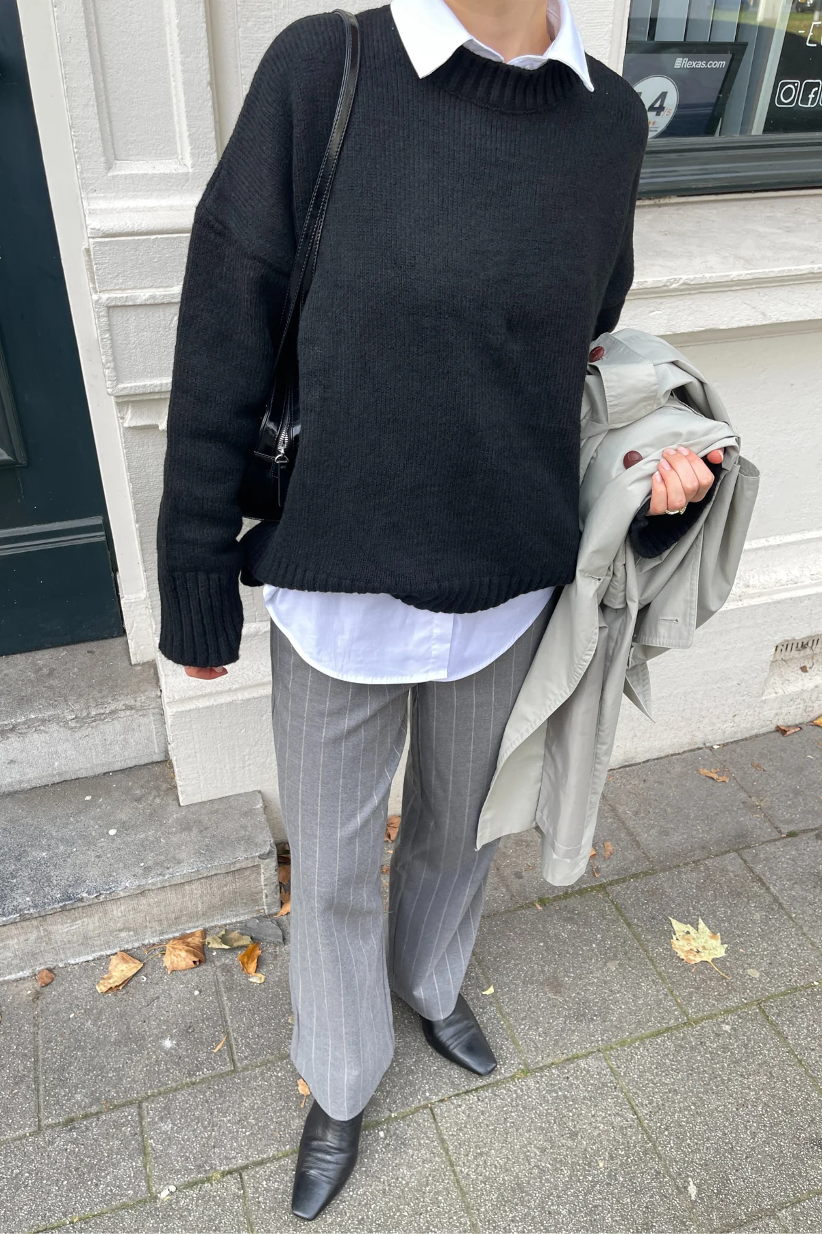 Lisa Wide Hosen AOP - mittel graue Melange - Image 2