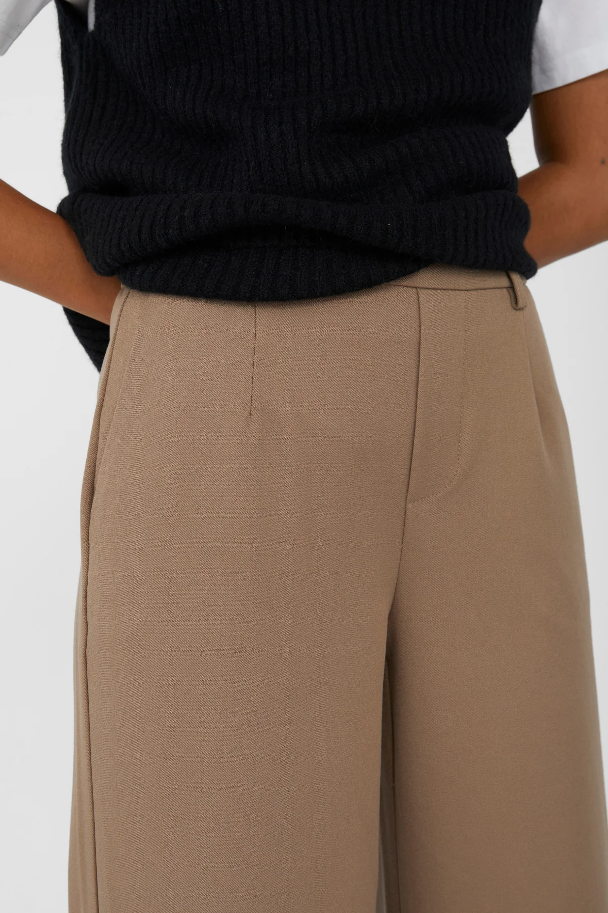 Lisa Wide Pant - Fossil - Image 4